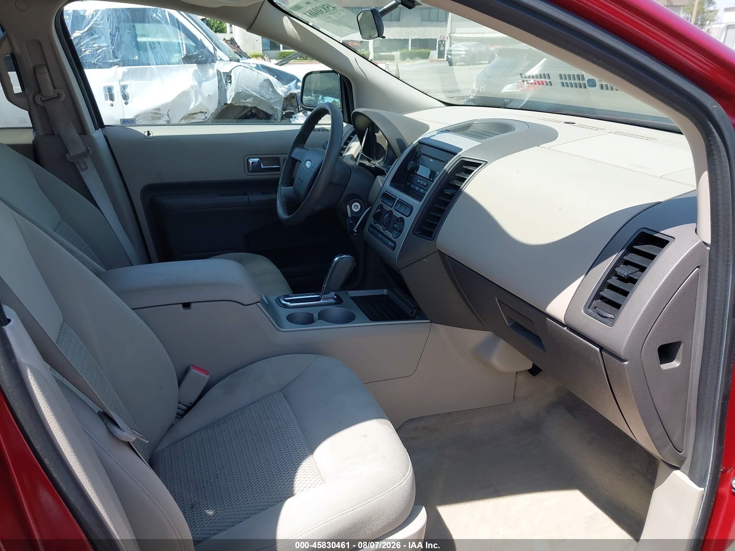 2007 Ford Edge Se Red vin: 2FMDK36CX7BB62933