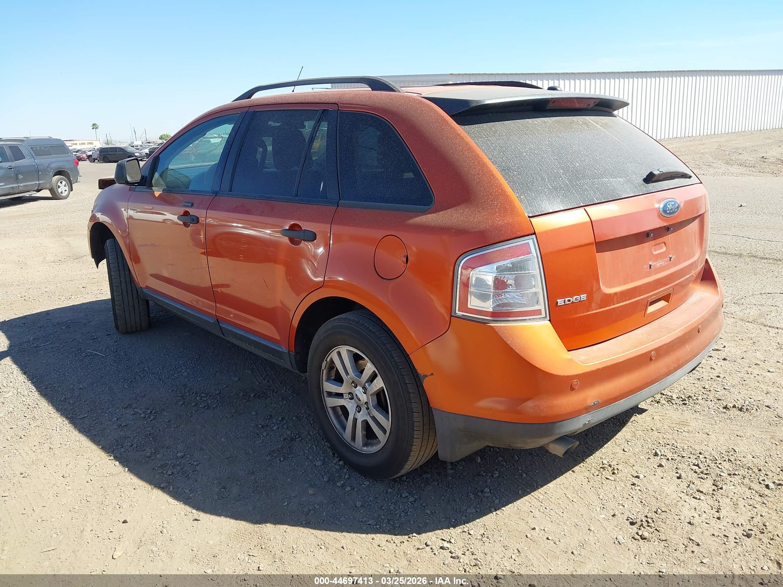 2008 Ford Edge Se Orange vin: 2FMDK36CX8BA11446