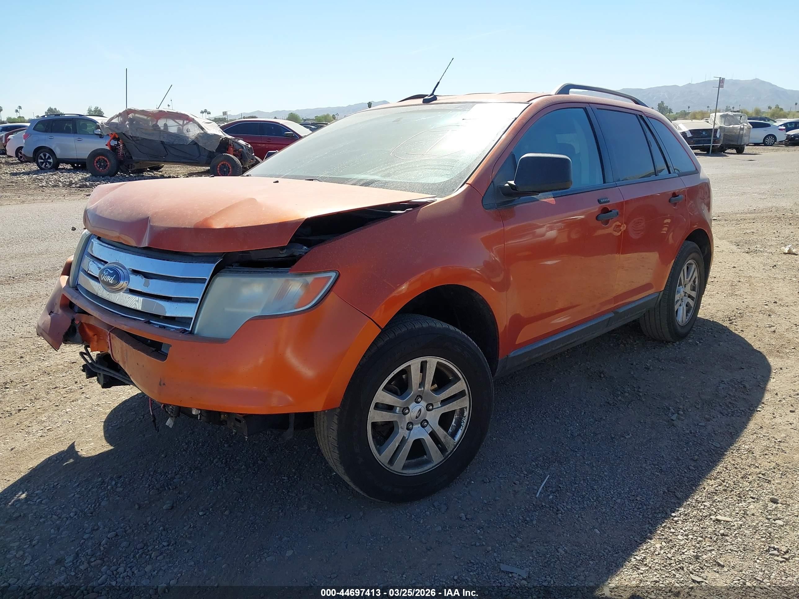 2008 Ford Edge Se Orange vin: 2FMDK36CX8BA11446