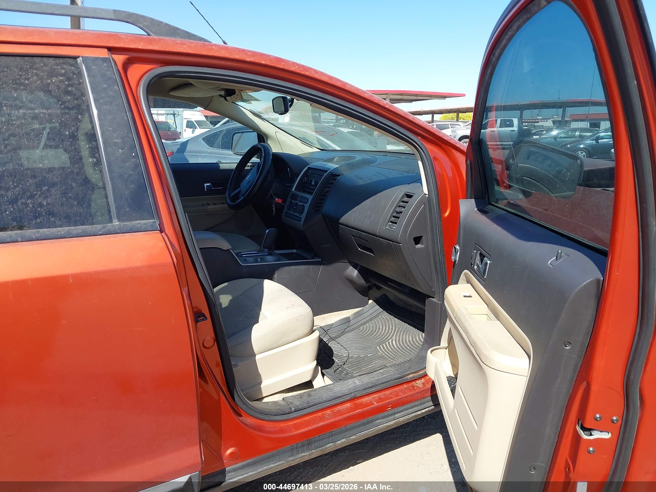2008 Ford Edge Se Orange vin: 2FMDK36CX8BA11446