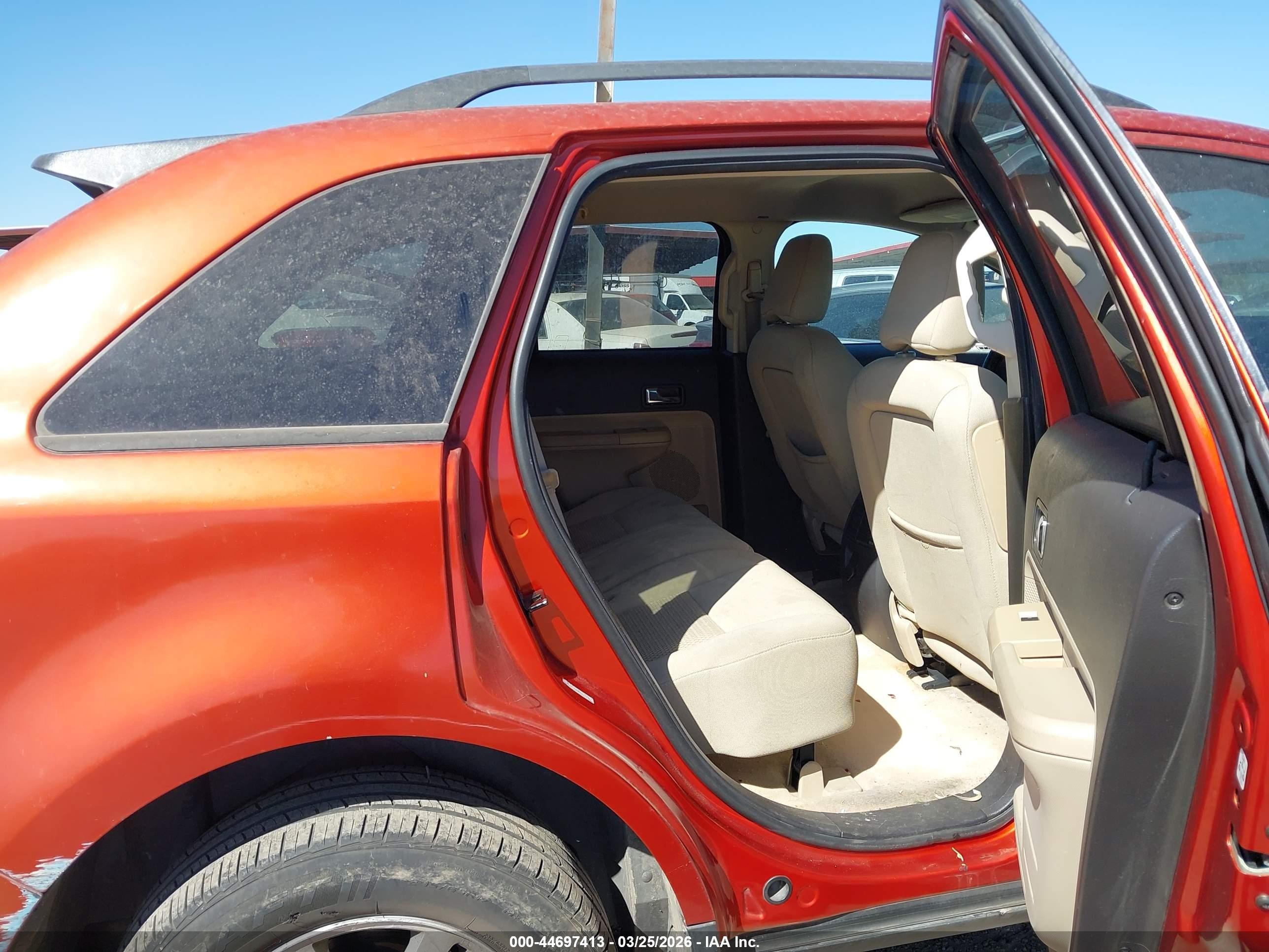 2008 Ford Edge Se Orange vin: 2FMDK36CX8BA11446