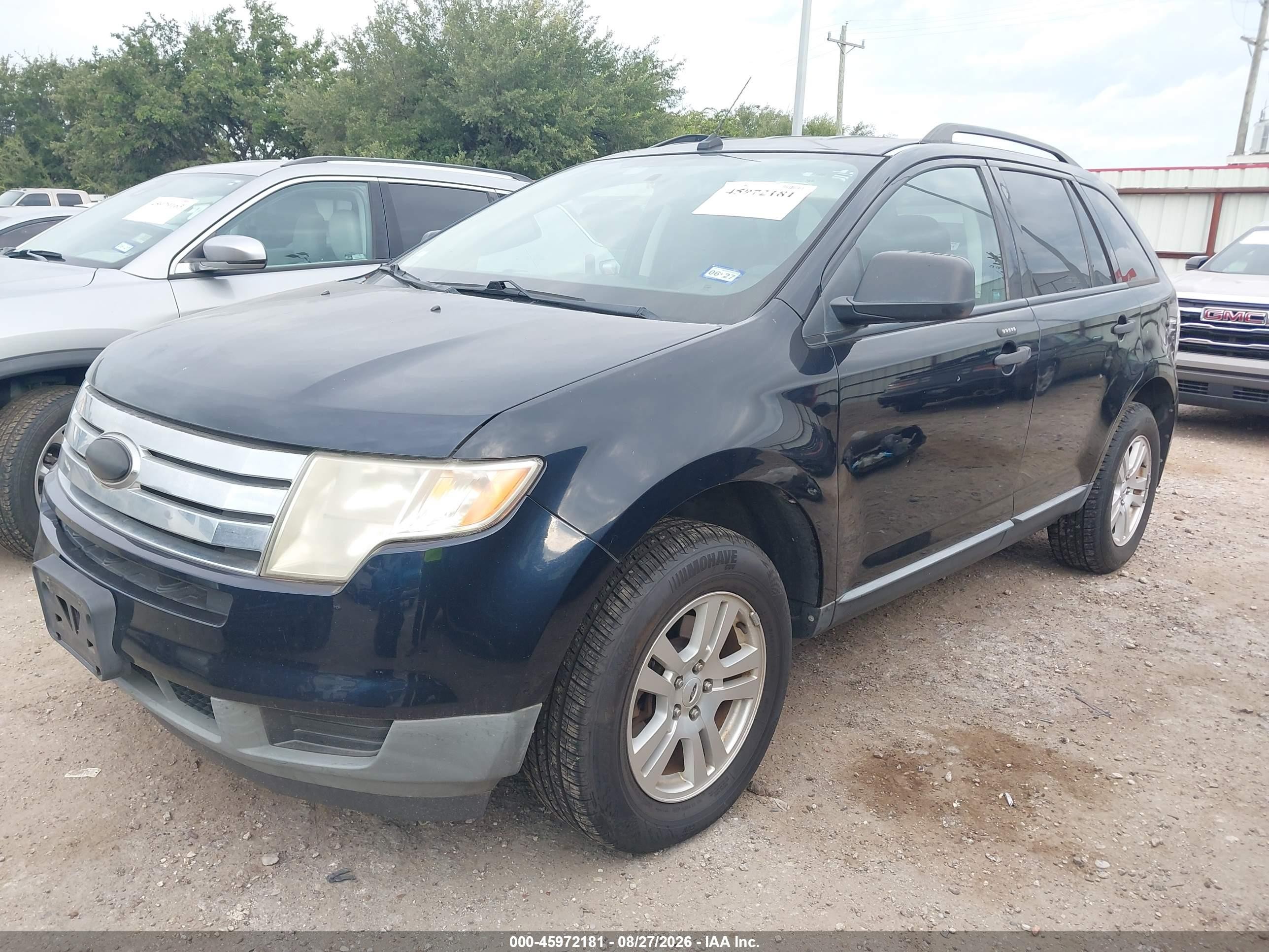2009 Ford Edge Se Черный vin: 2FMDK36CX9BA95768