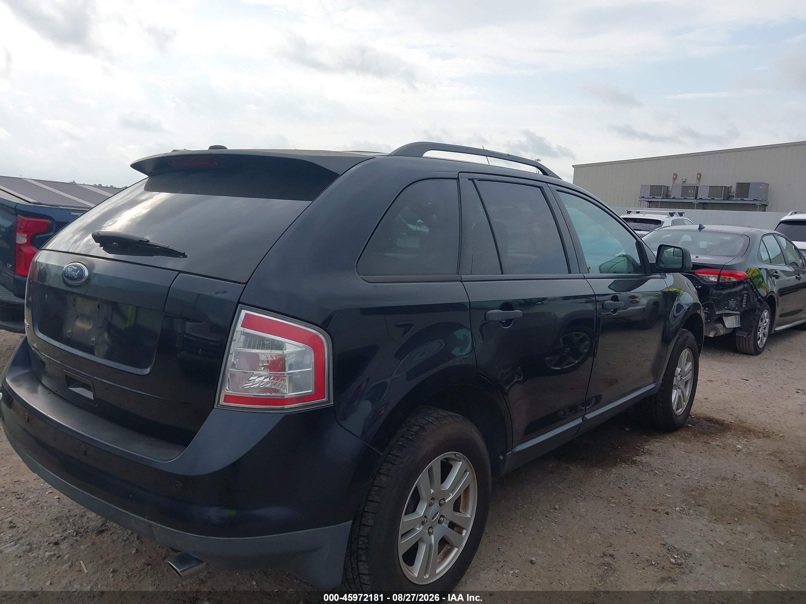 2009 Ford Edge Se Черный vin: 2FMDK36CX9BA95768