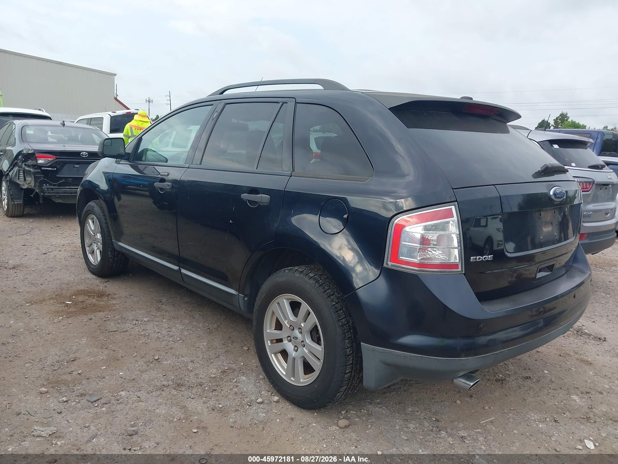 2009 Ford Edge Se Черный vin: 2FMDK36CX9BA95768