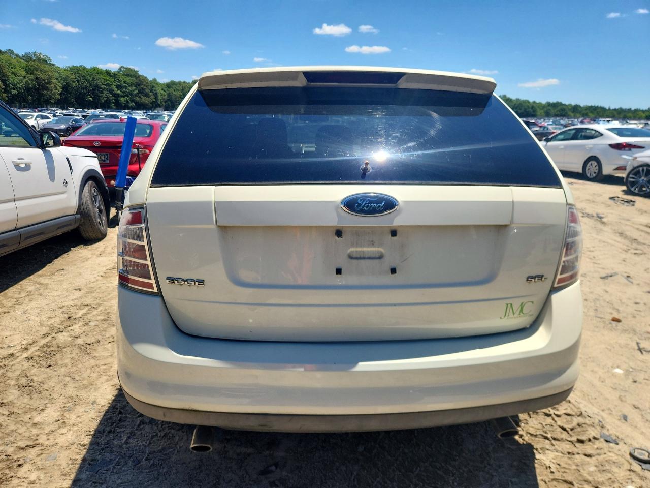 2007 Ford Edge Sel White vin: 2FMDK38C07BA45326