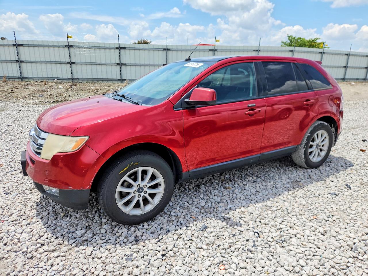 2007 Ford Edge Sel Red vin: 2FMDK38C07BA94431