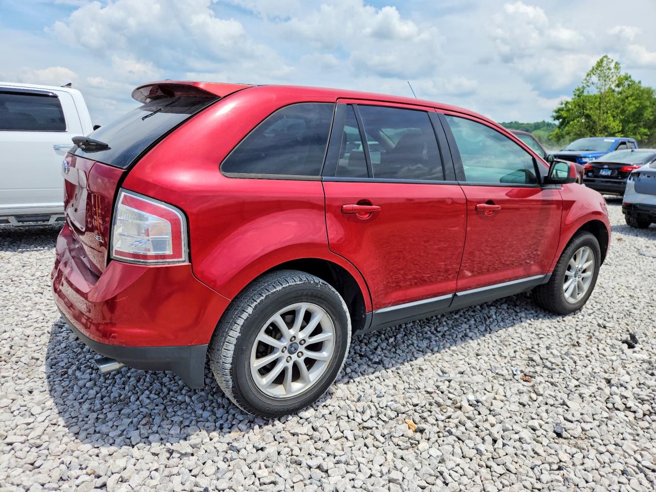2007 Ford Edge Sel Red vin: 2FMDK38C07BA94431