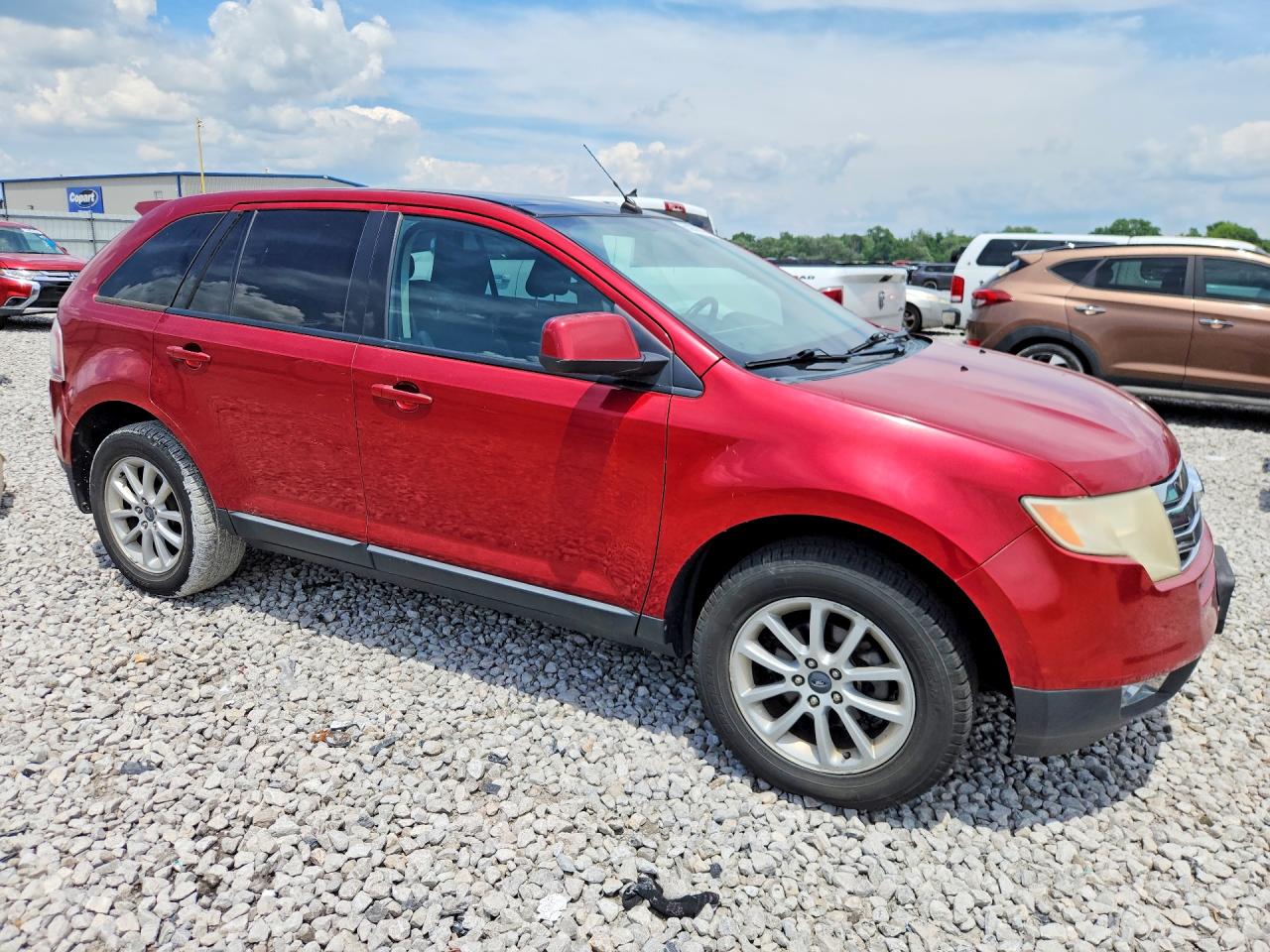 2007 Ford Edge Sel Red vin: 2FMDK38C07BA94431
