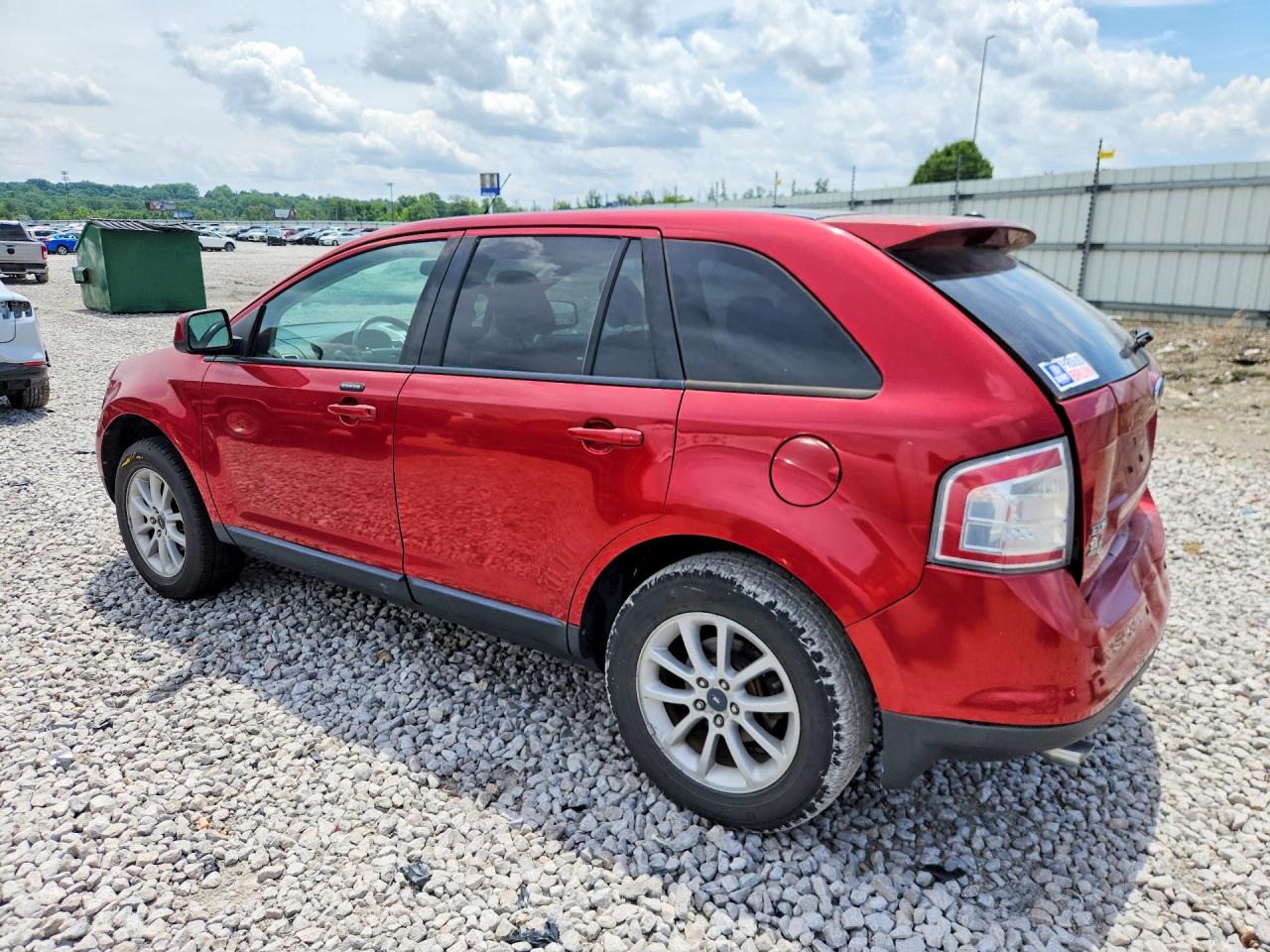 2007 Ford Edge Sel Red vin: 2FMDK38C07BA94431