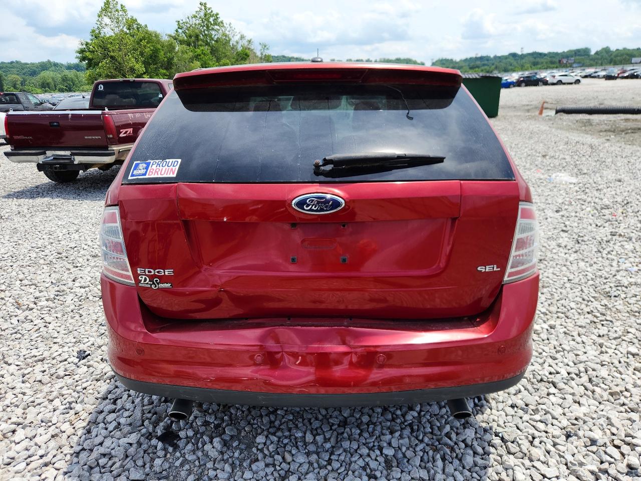 2007 Ford Edge Sel Red vin: 2FMDK38C07BA94431