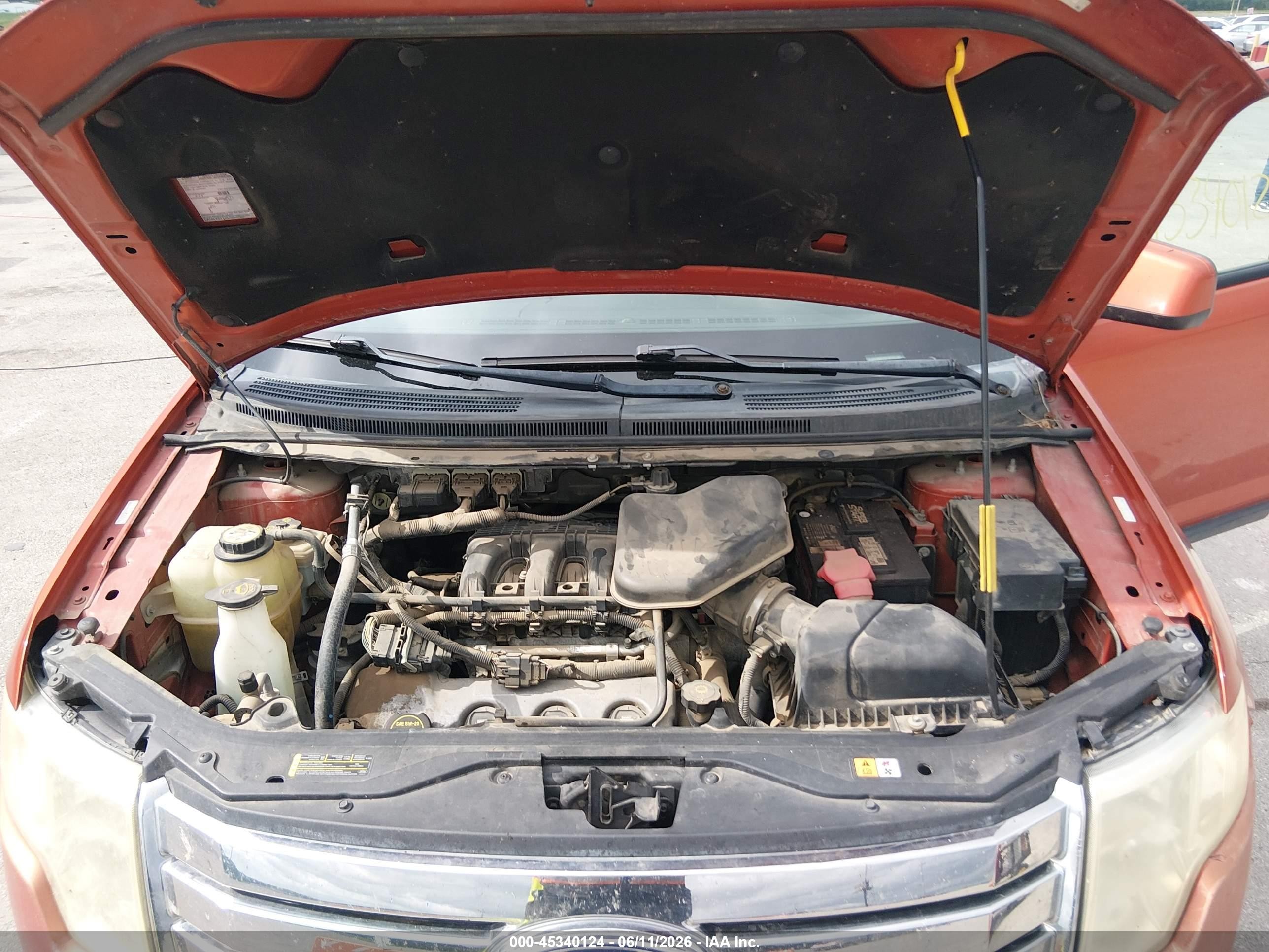 2007 Ford Edge Sel Orange vin: 2FMDK38C07BA99564