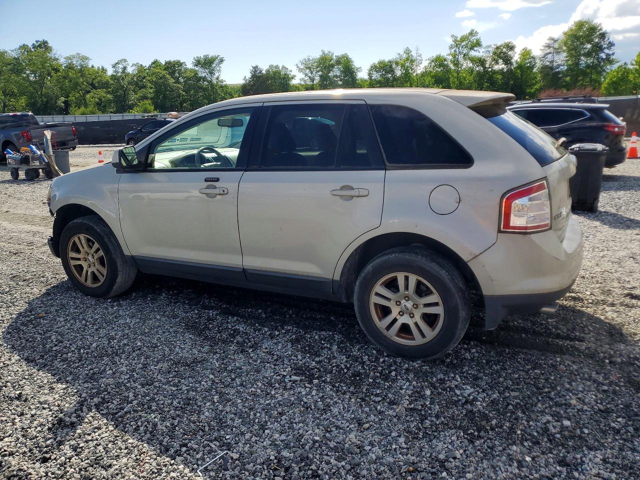 2007 Ford Edge Sel White vin: 2FMDK38C07BB54210