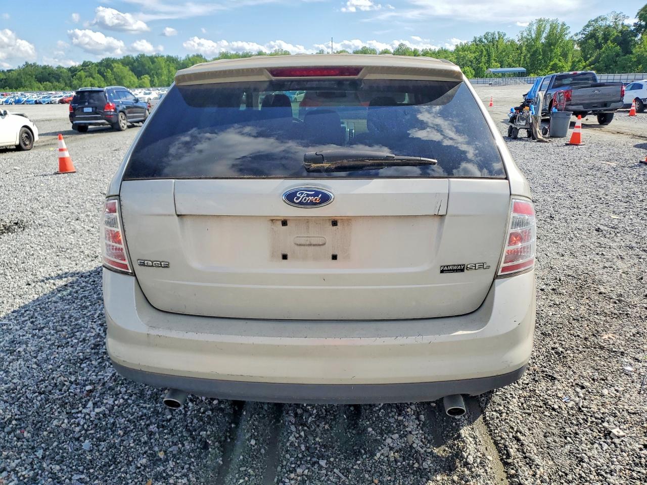 2007 Ford Edge Sel White vin: 2FMDK38C07BB54210