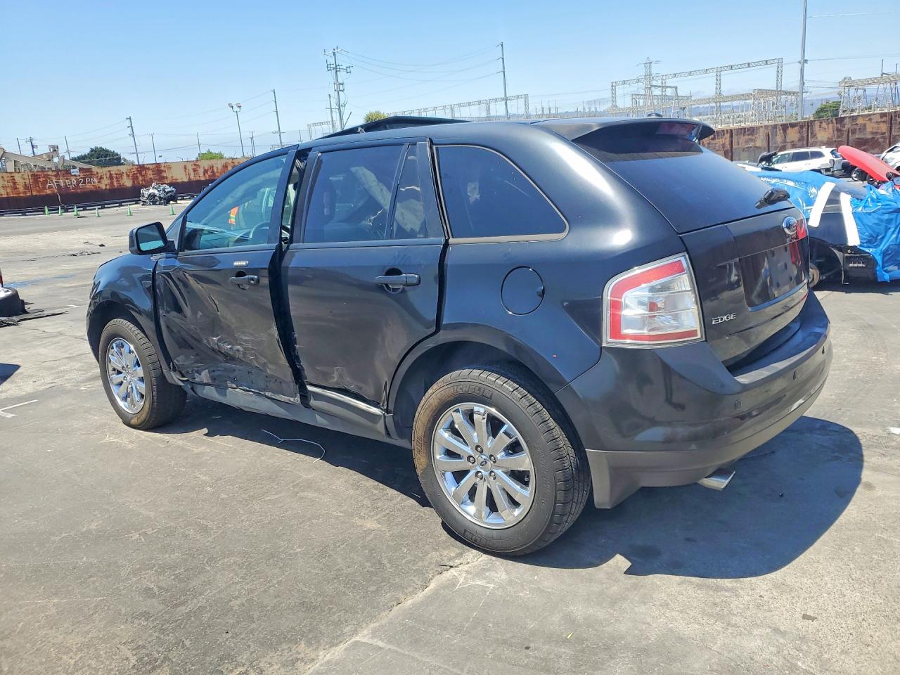 2007 Ford Edge Sel Black vin: 2FMDK38C07BB56877