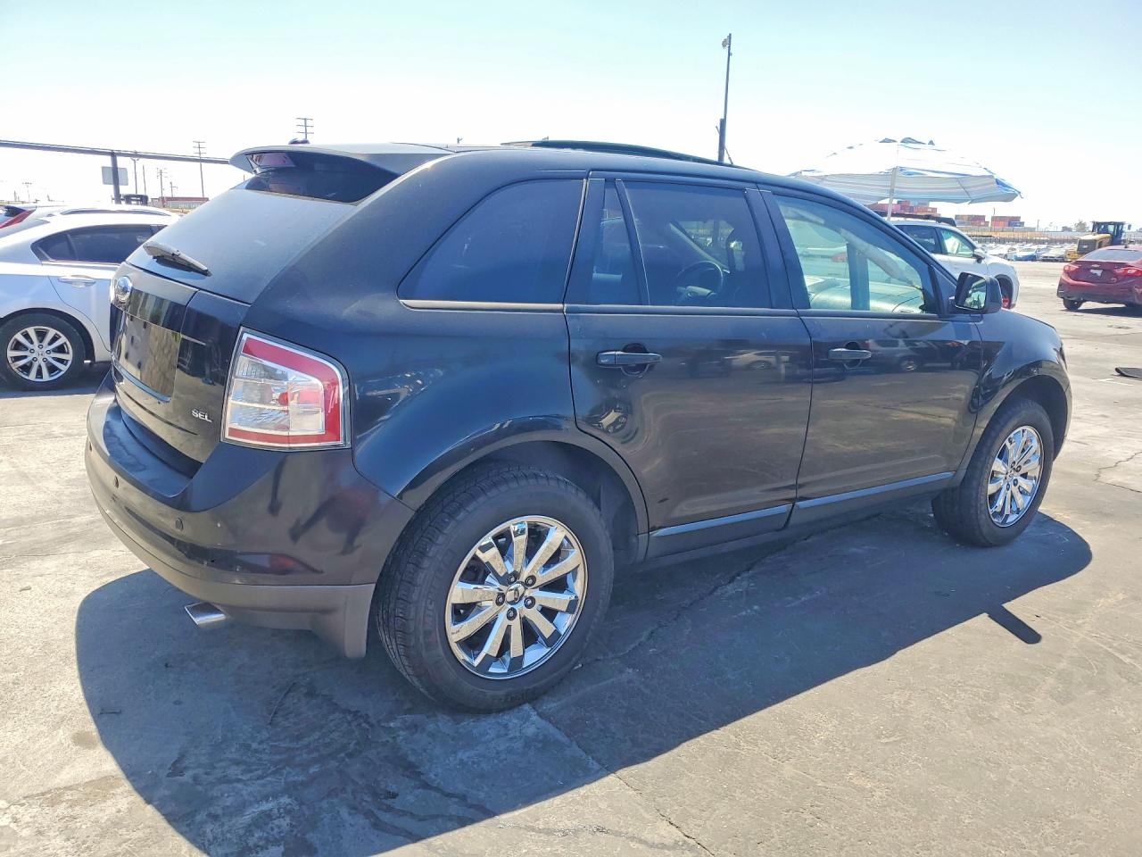 2007 Ford Edge Sel Black vin: 2FMDK38C07BB56877