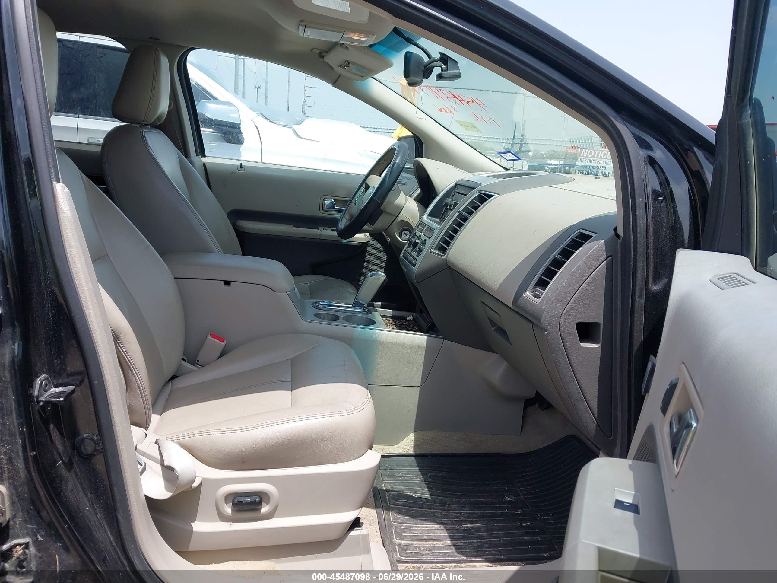 2007 Ford Edge Sel Black vin: 2FMDK38C07BB60413
