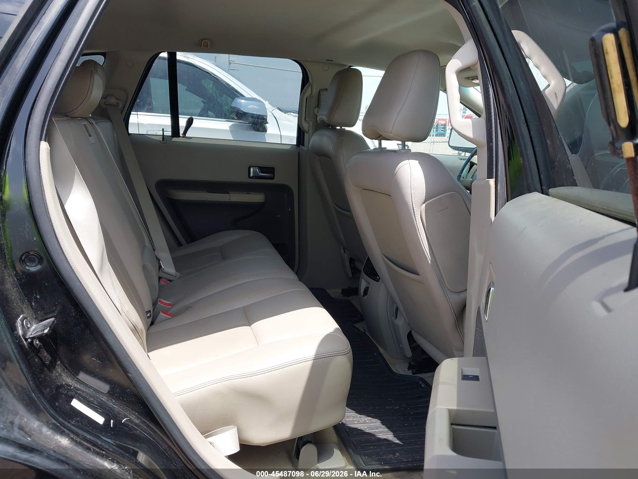 2007 Ford Edge Sel Black vin: 2FMDK38C07BB60413