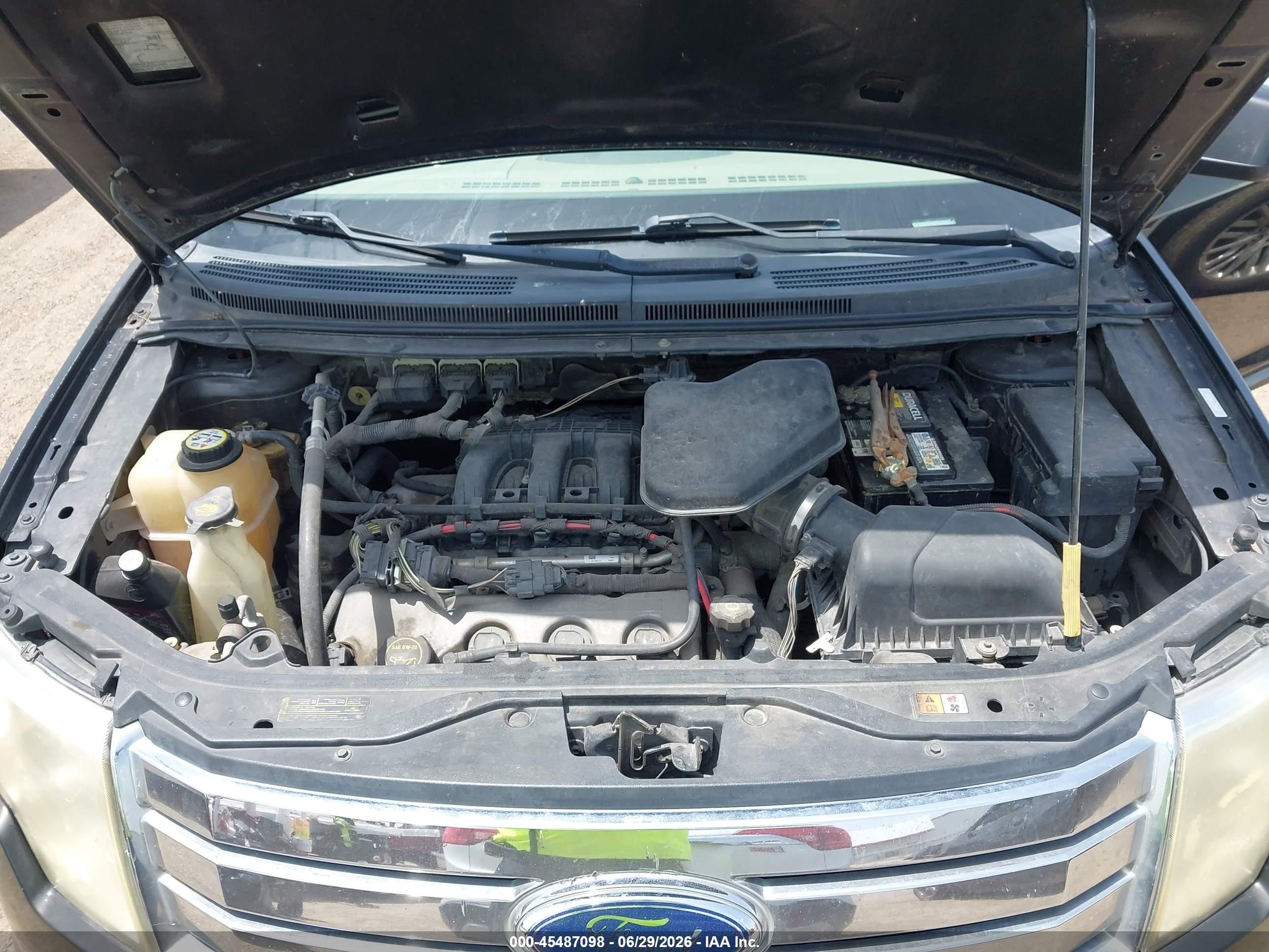 2007 Ford Edge Sel Black vin: 2FMDK38C07BB60413