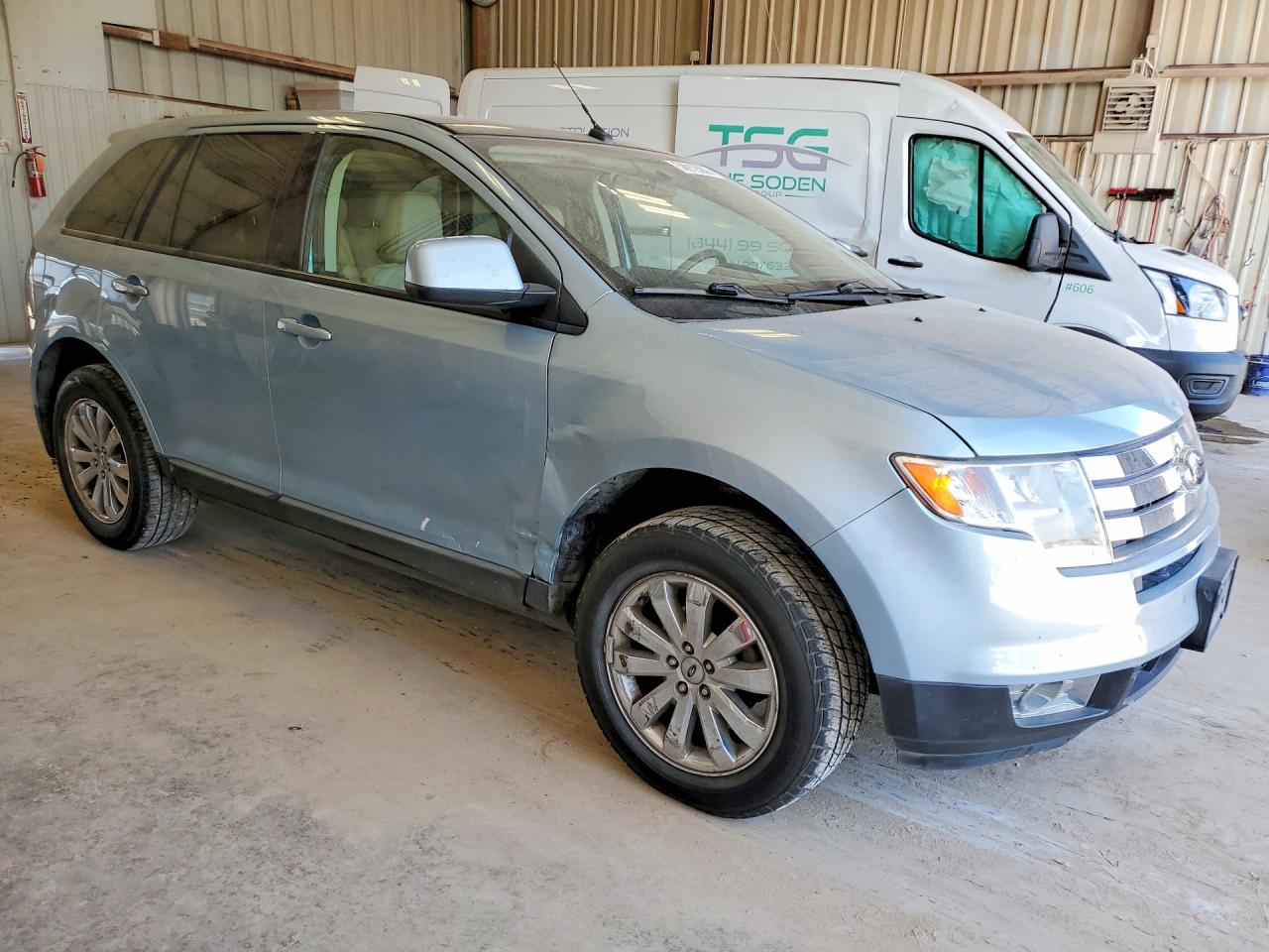 2008 Ford Edge Sel Blue vin: 2FMDK38C08BA54240