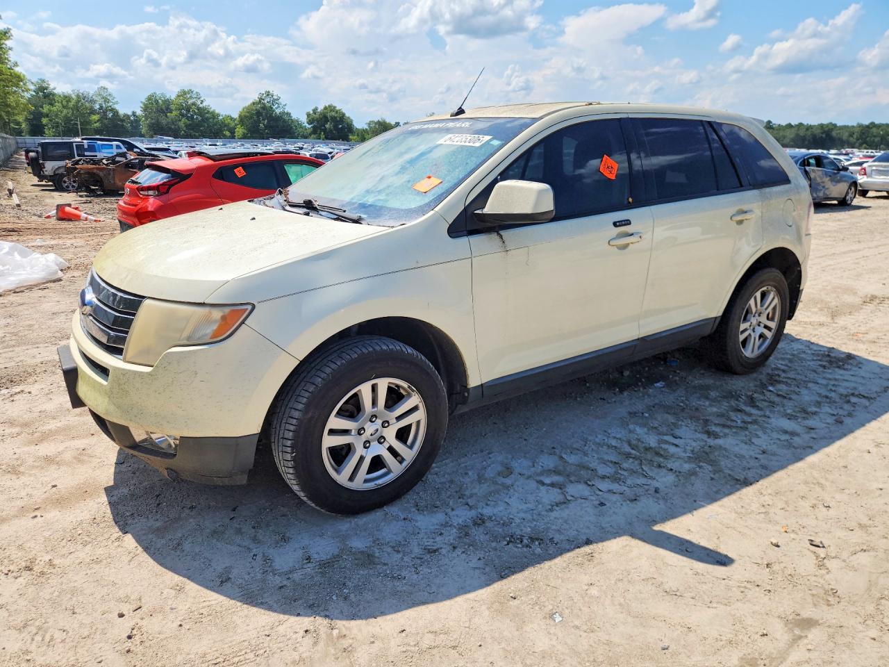 2008 Ford Edge Sel Cream vin: 2FMDK38C08BA55694