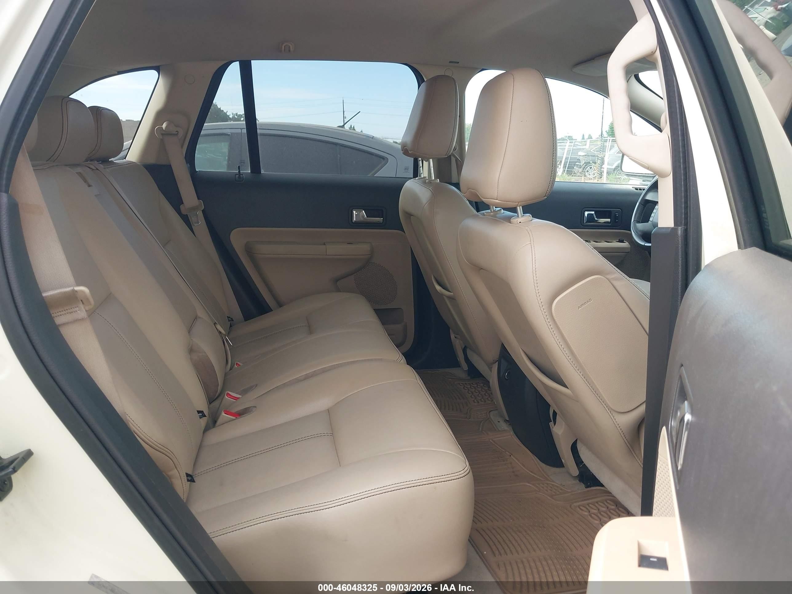 2008 Ford Edge Sel White vin: 2FMDK38C08BA94690