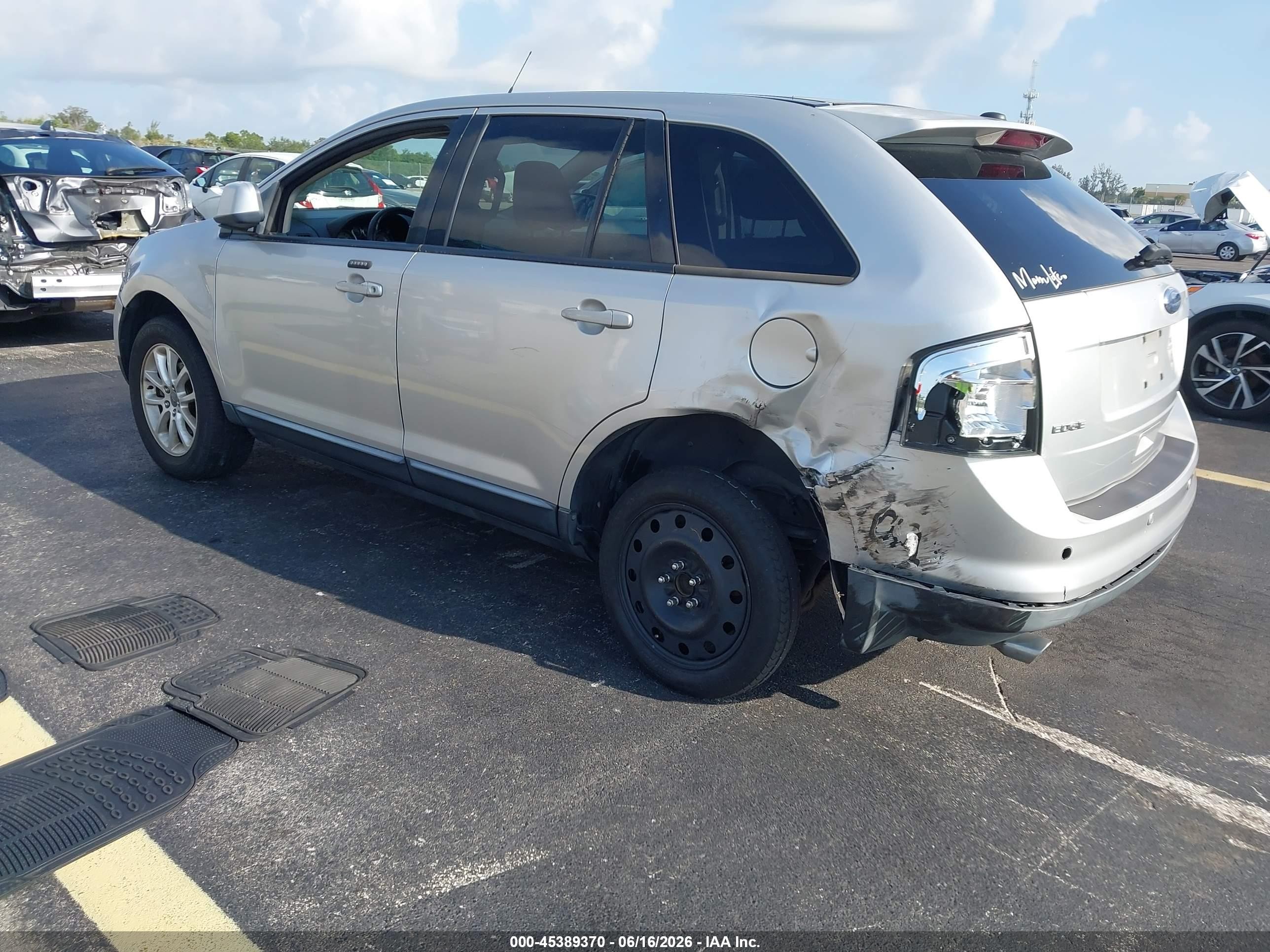 2009 Ford Edge Sel Silver vin: 2FMDK38C09BB05589