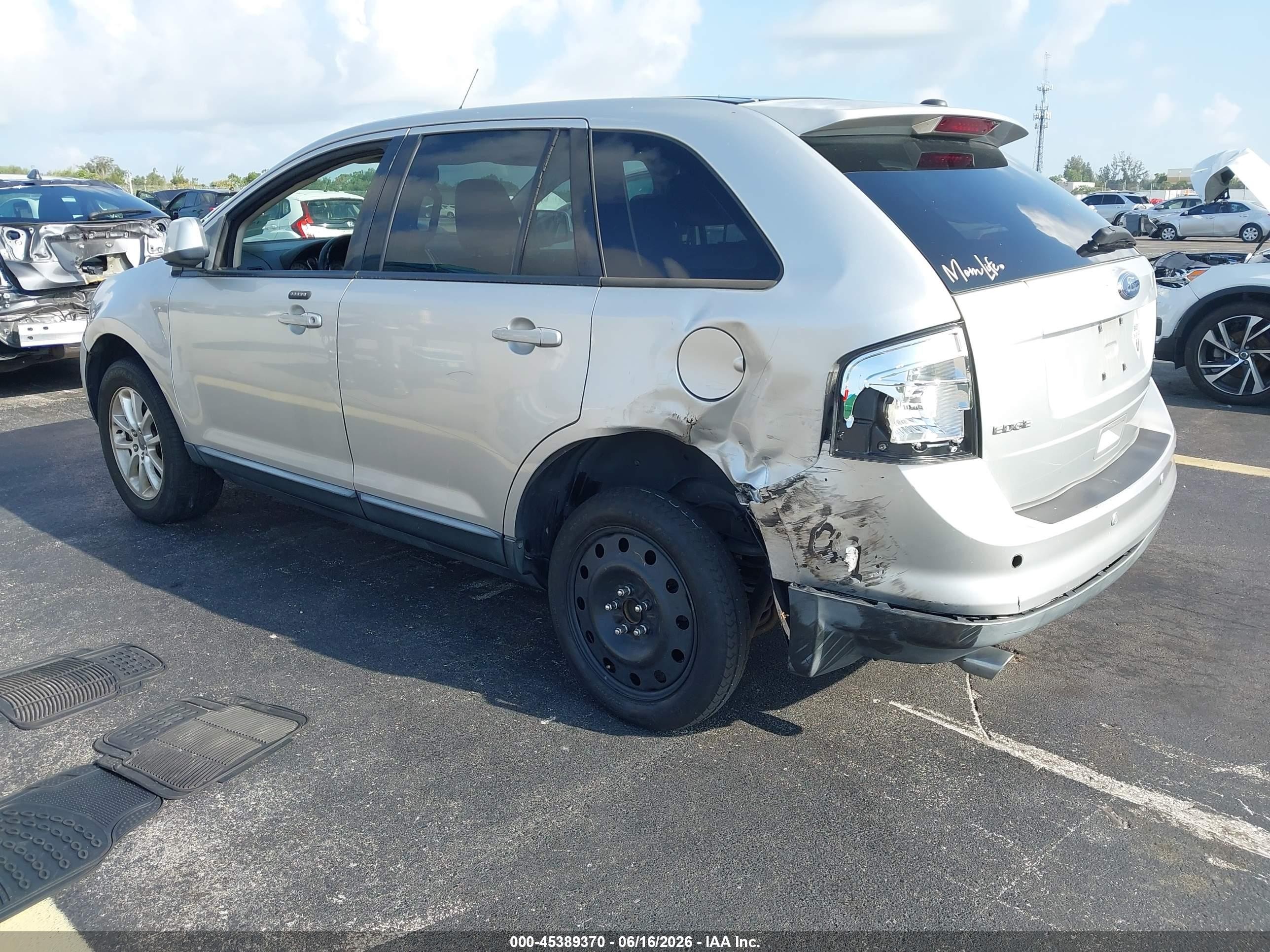 2009 Ford Edge Sel Silver vin: 2FMDK38C09BB05589