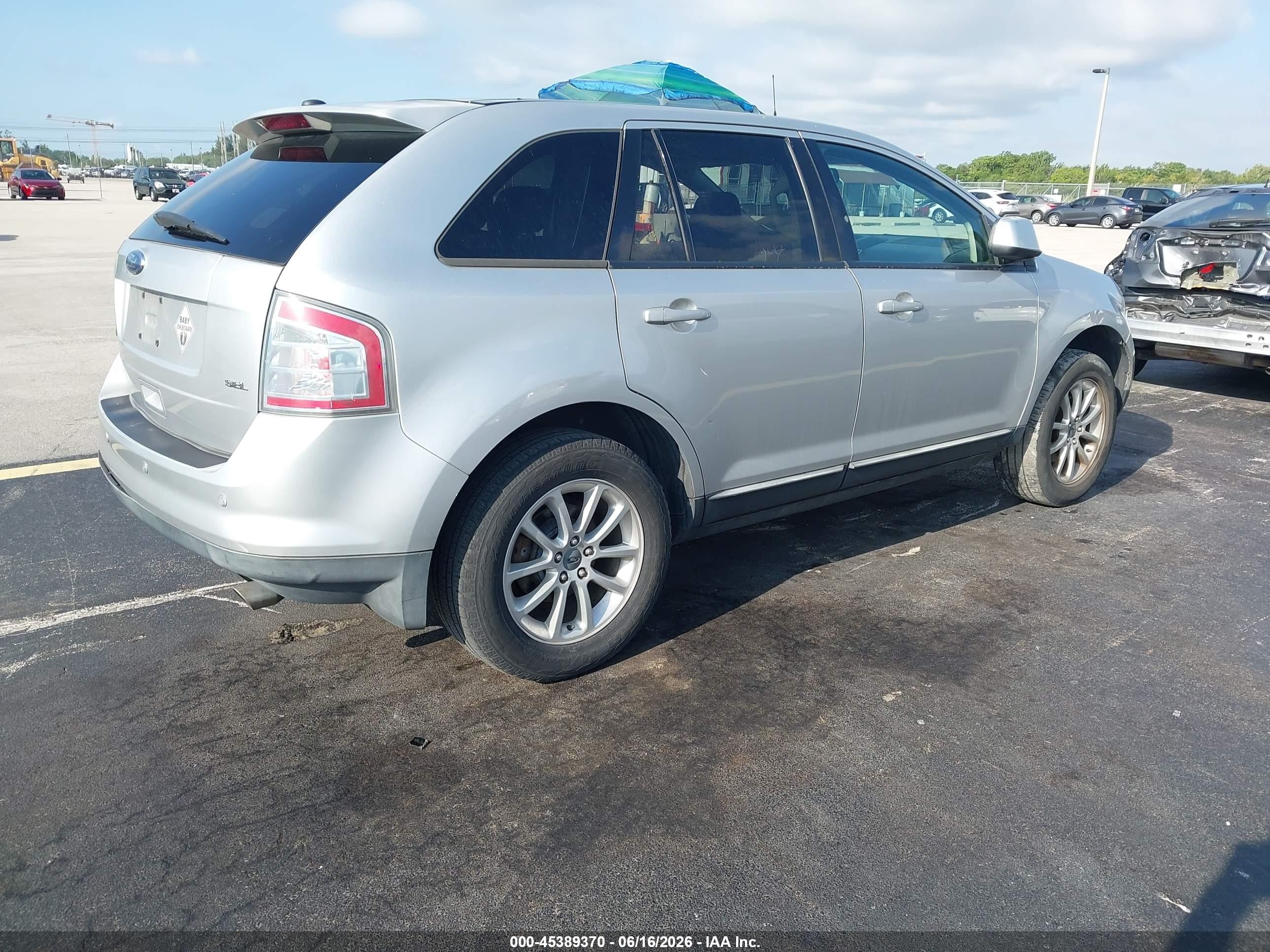 2009 Ford Edge Sel Silver vin: 2FMDK38C09BB05589