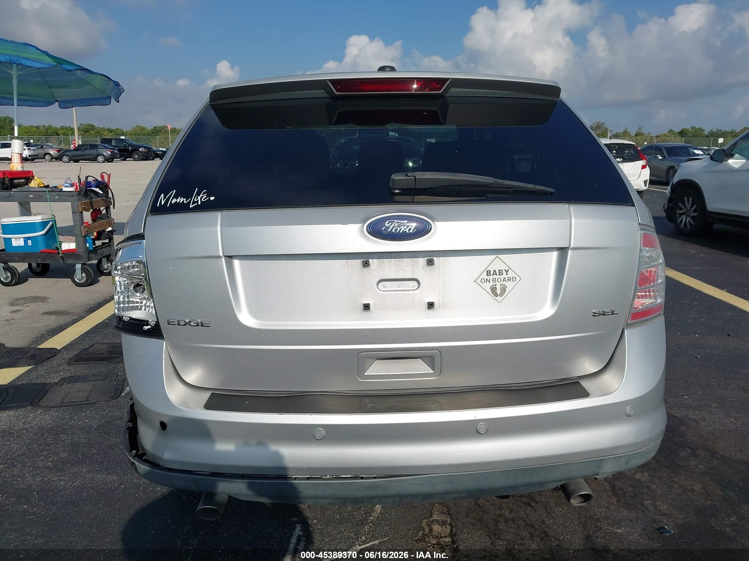 2009 Ford Edge Sel Silver vin: 2FMDK38C09BB05589