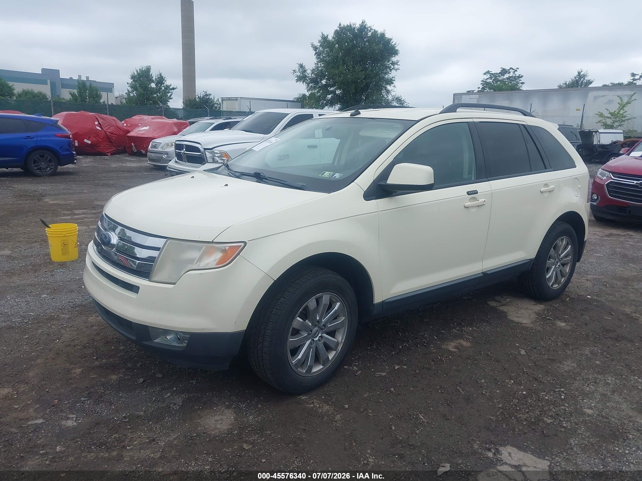 2008 Ford Edge Sel Cream vin: 2FMDK38C18BA77848