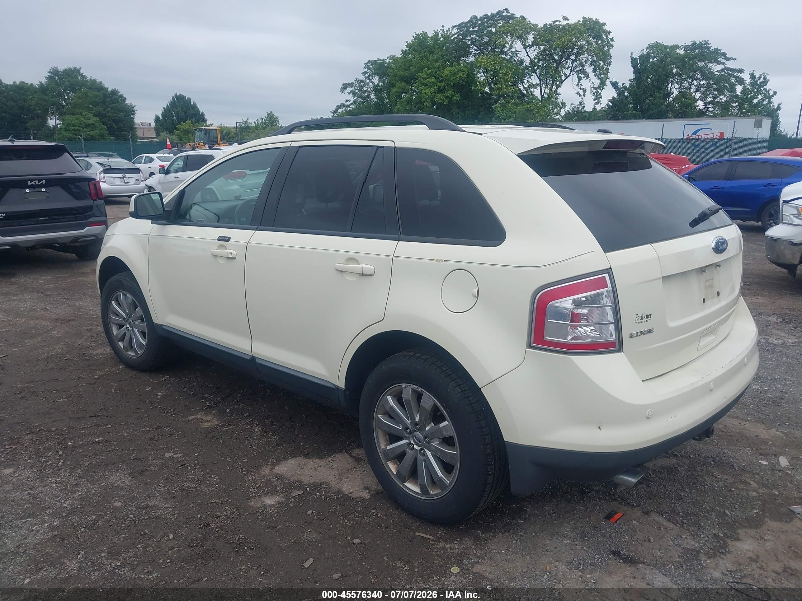 2008 Ford Edge Sel Cream vin: 2FMDK38C18BA77848