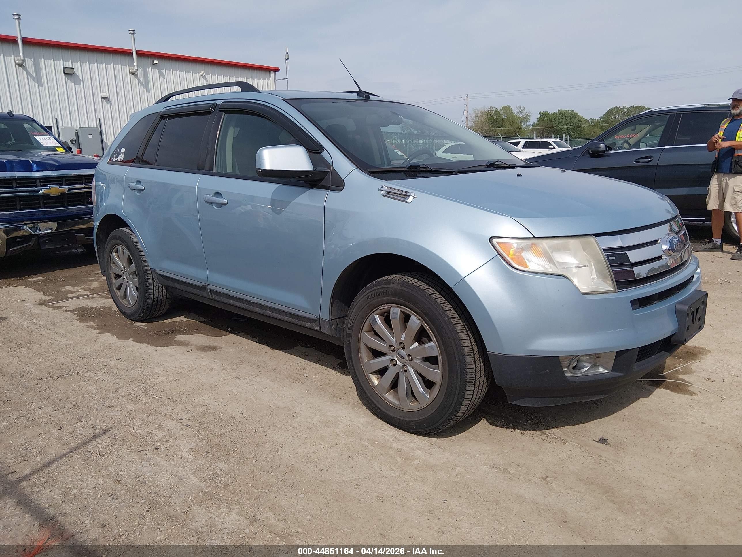 2008 Ford Edge Sel Синий vin: 2FMDK38C18BA97730