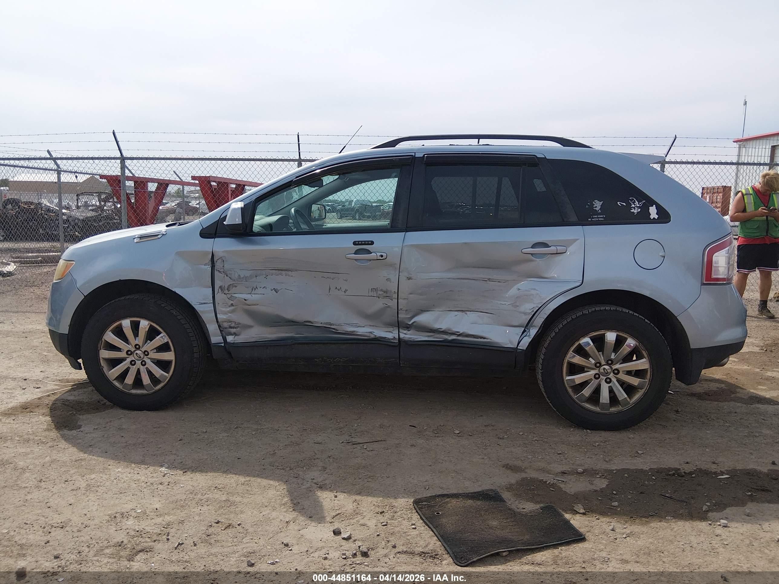 2008 Ford Edge Sel Синий vin: 2FMDK38C18BA97730