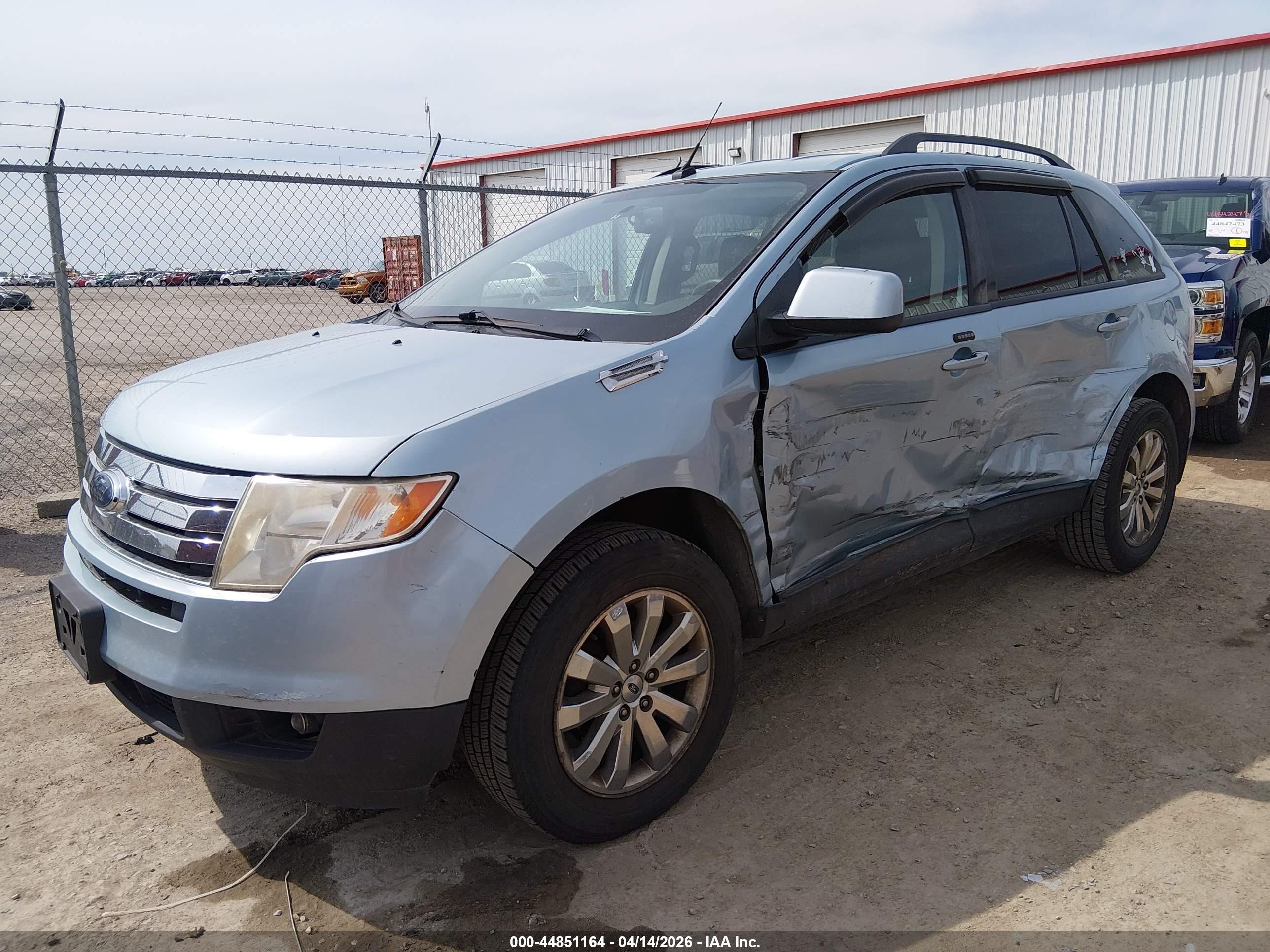 2008 Ford Edge Sel Синий vin: 2FMDK38C18BA97730