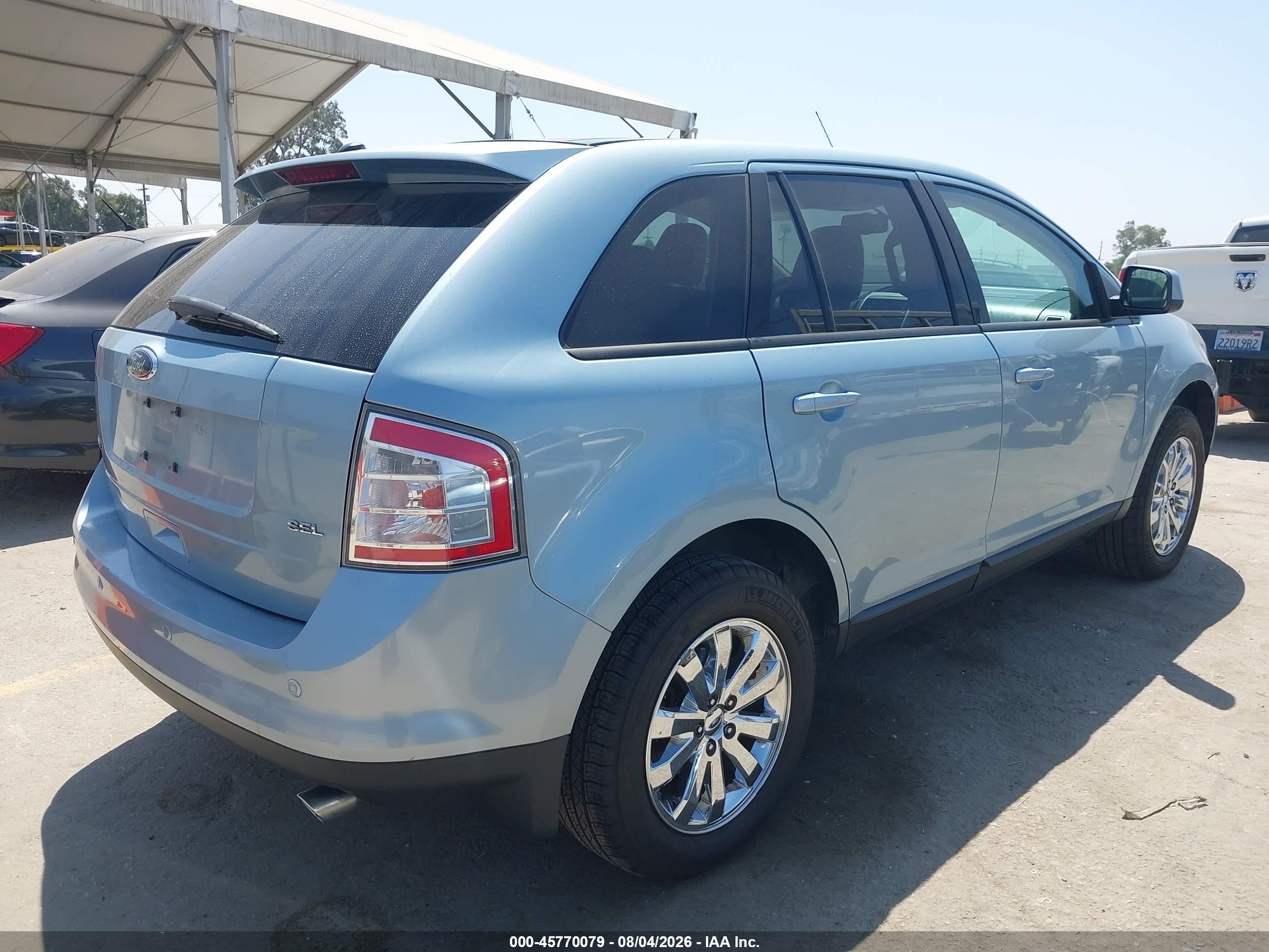 2008 Ford Edge Sel Blue vin: 2FMDK38C18BB08273