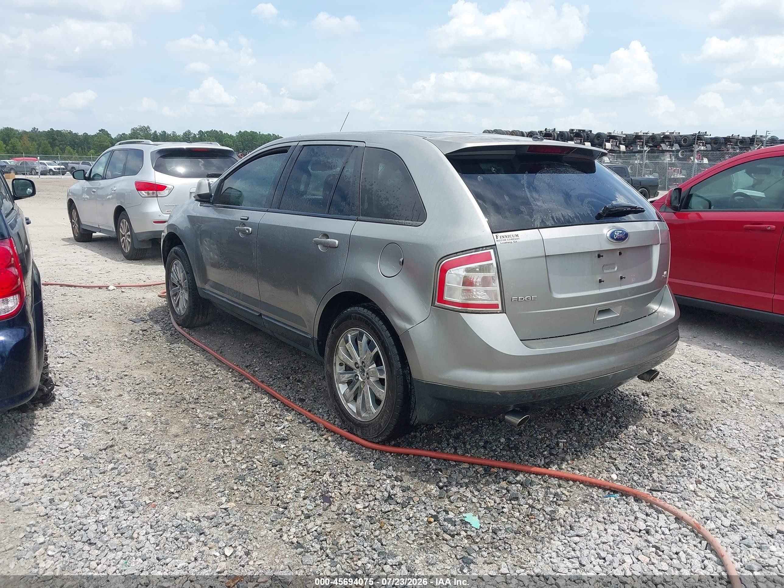 2008 Ford Edge Sel Gray vin: 2FMDK38C18BB08340