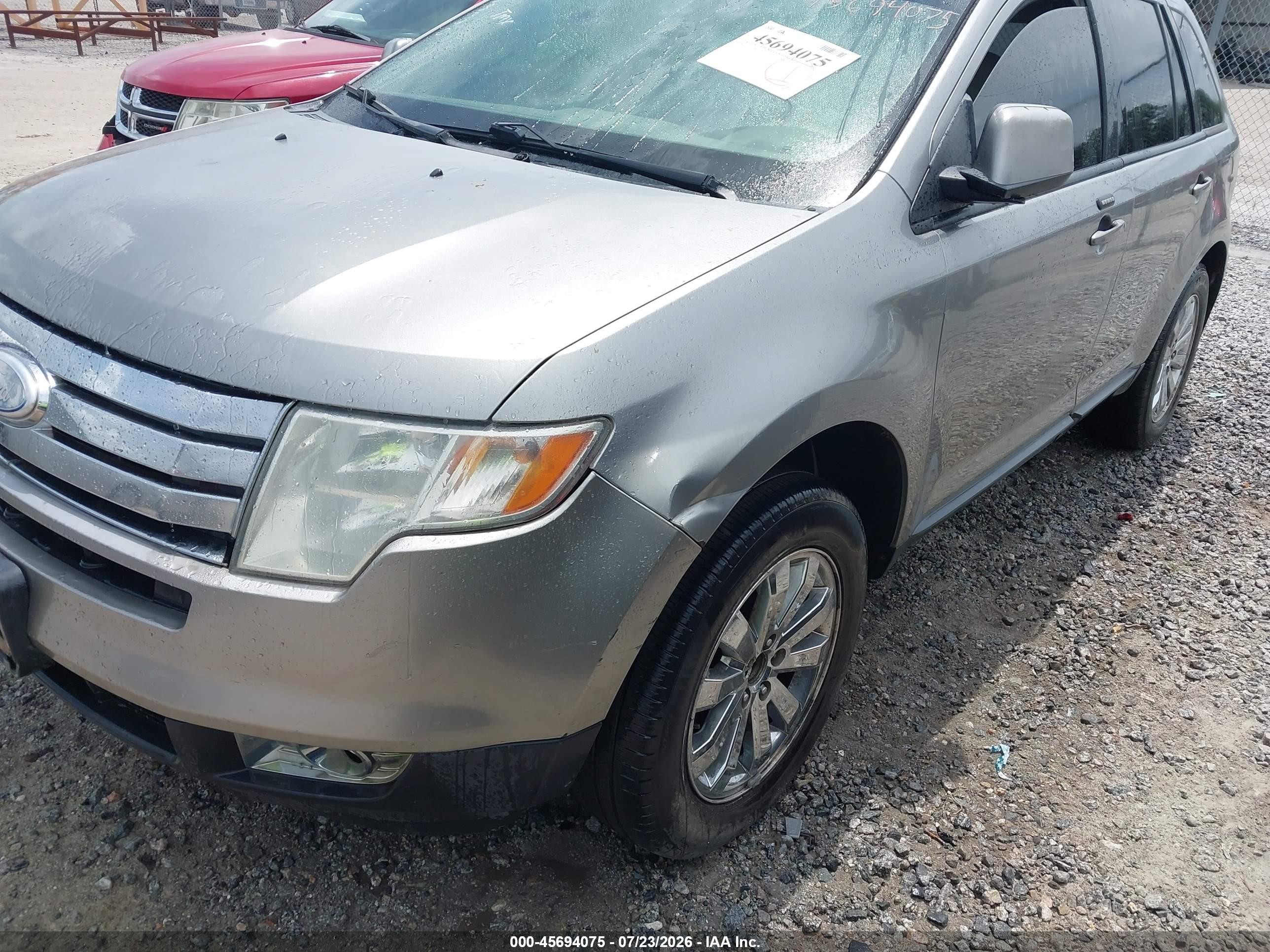 2008 Ford Edge Sel Gray vin: 2FMDK38C18BB08340