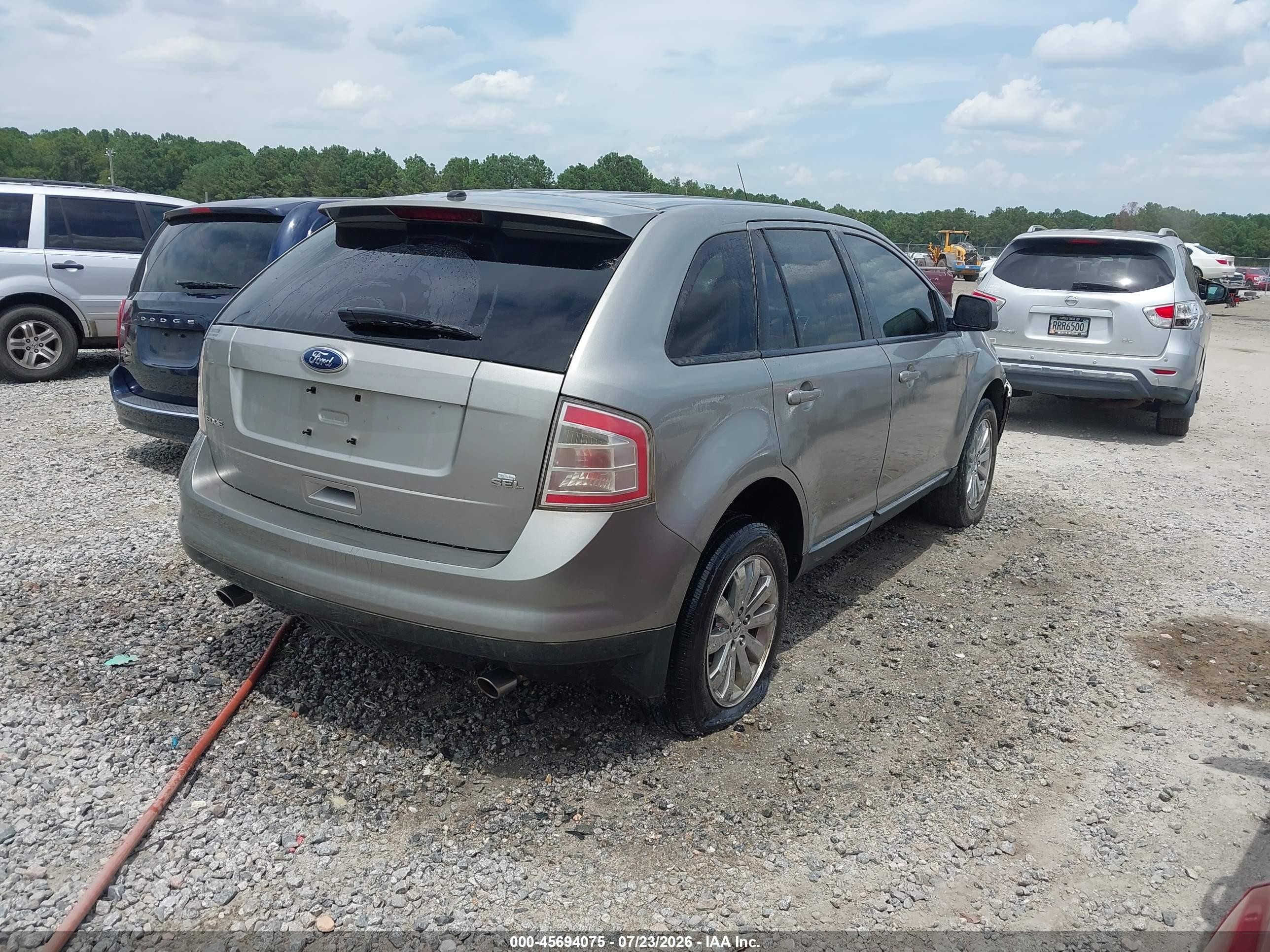 2008 Ford Edge Sel Gray vin: 2FMDK38C18BB08340