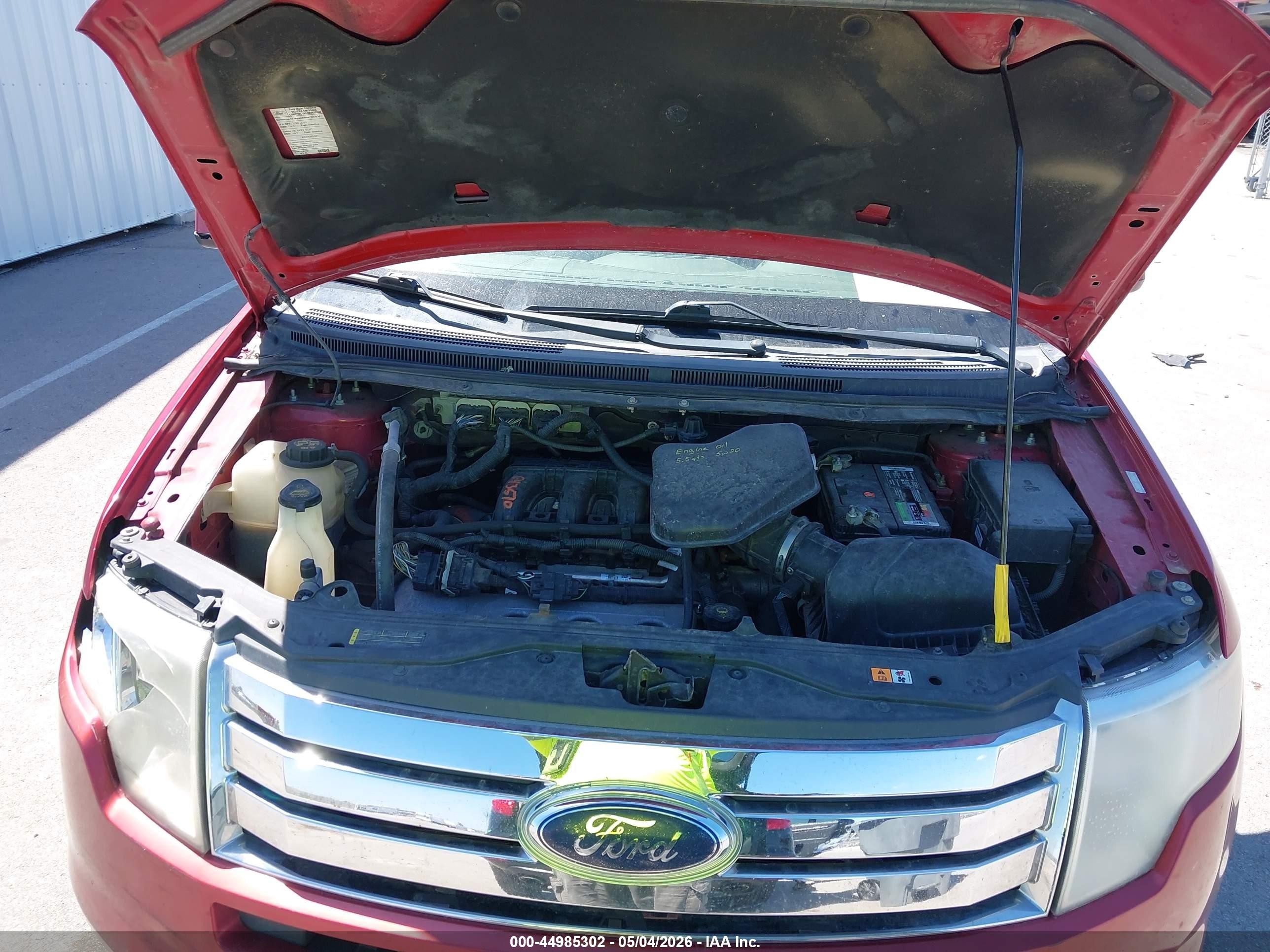 2009 Ford Edge Sel Red vin: 2FMDK38C19BA81237