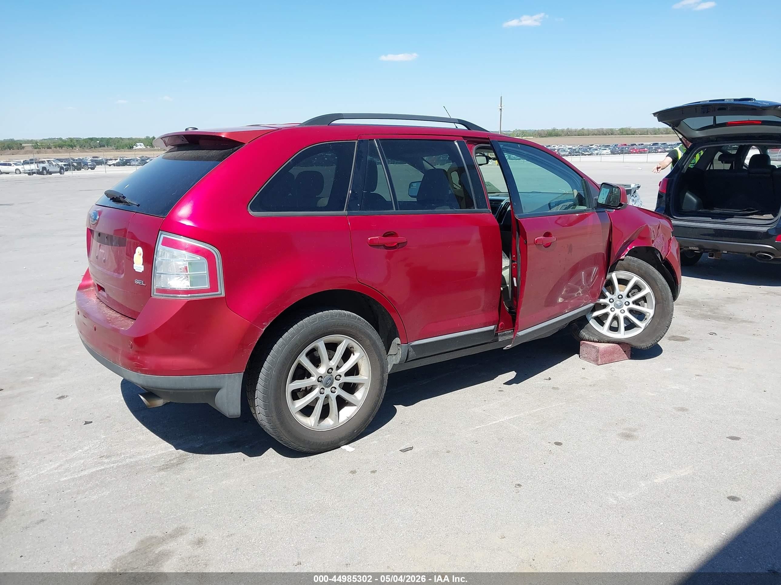 2009 Ford Edge Sel Red vin: 2FMDK38C19BA81237