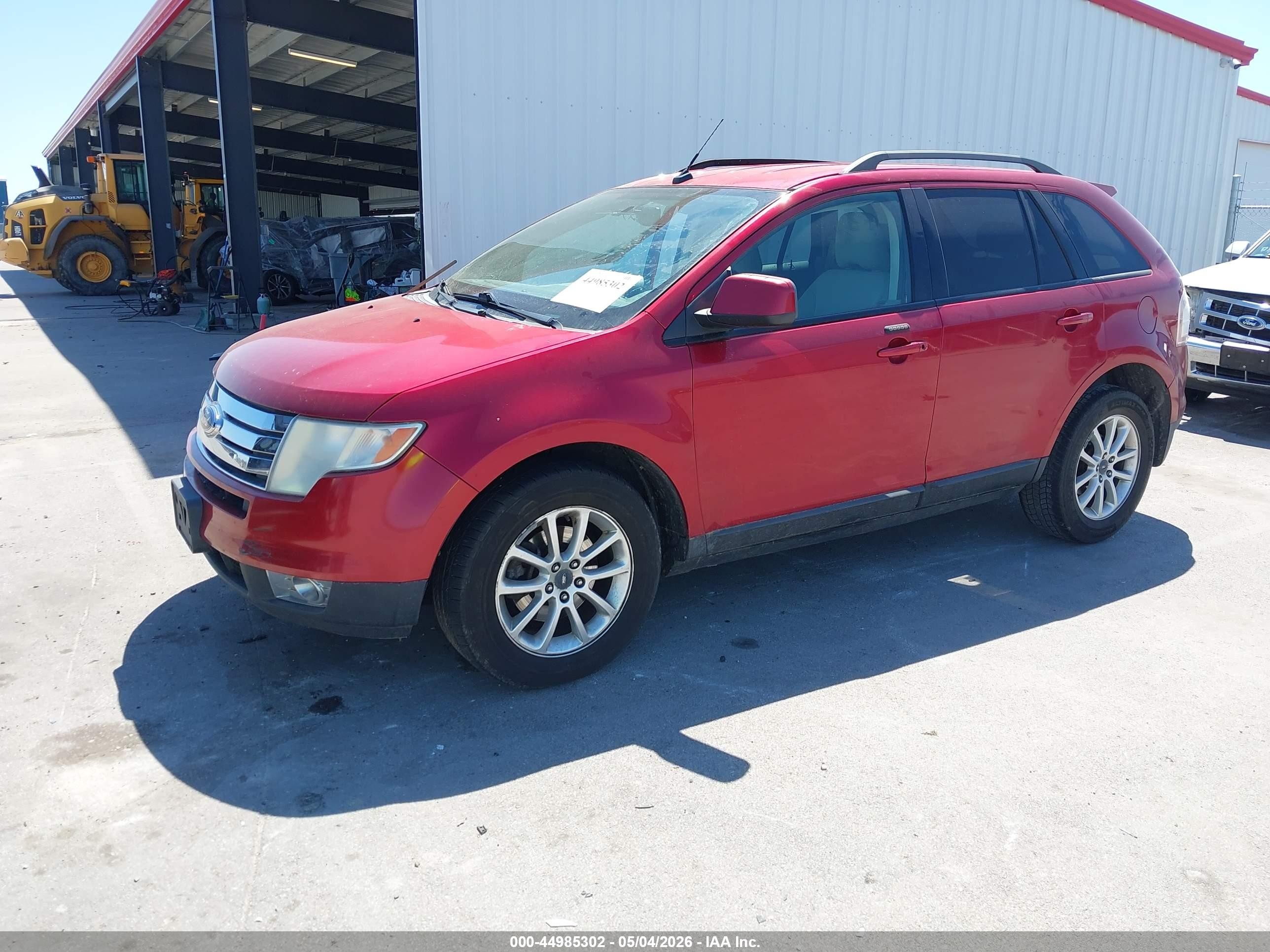 2009 Ford Edge Sel Red vin: 2FMDK38C19BA81237