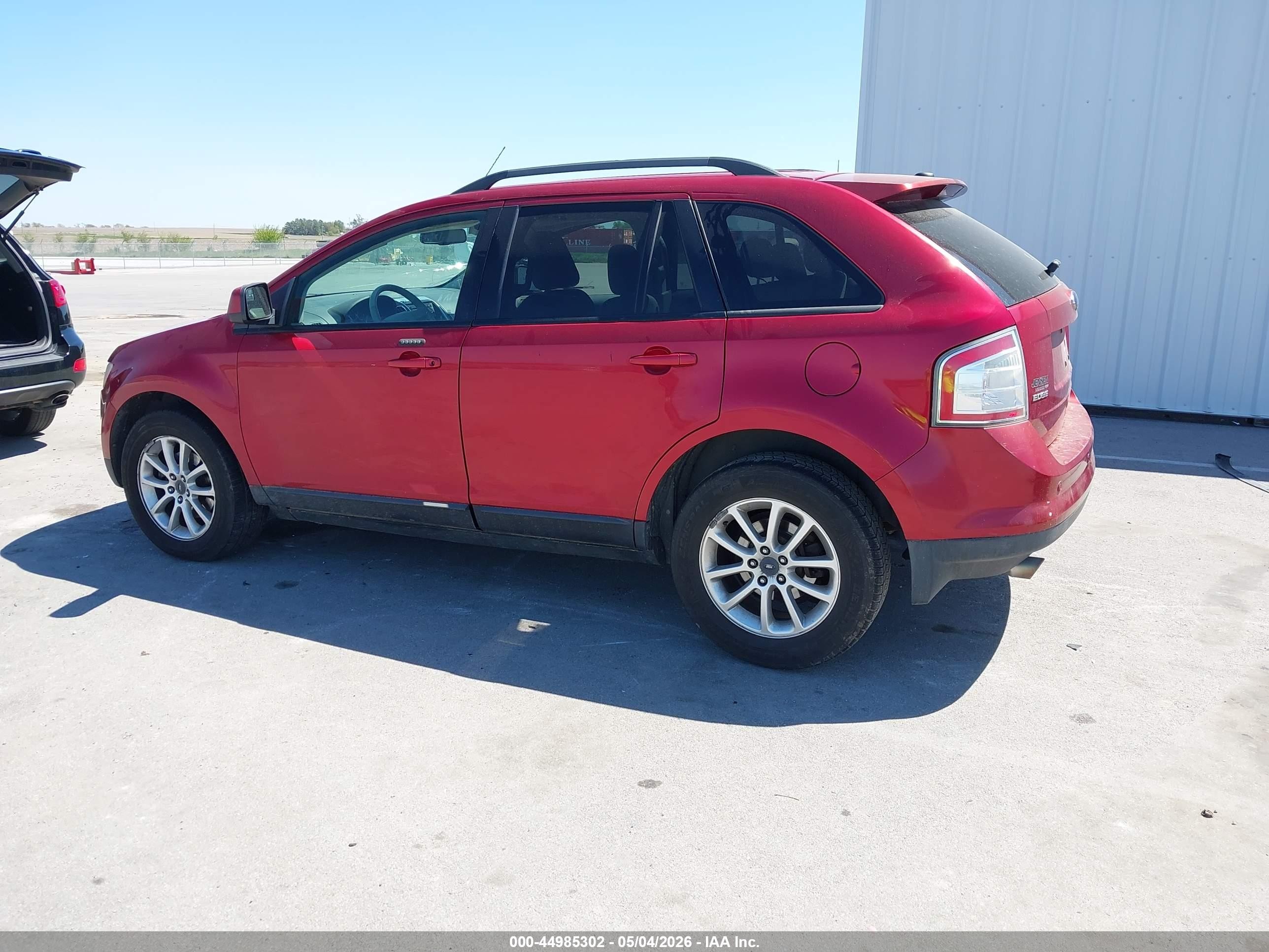 2009 Ford Edge Sel Red vin: 2FMDK38C19BA81237