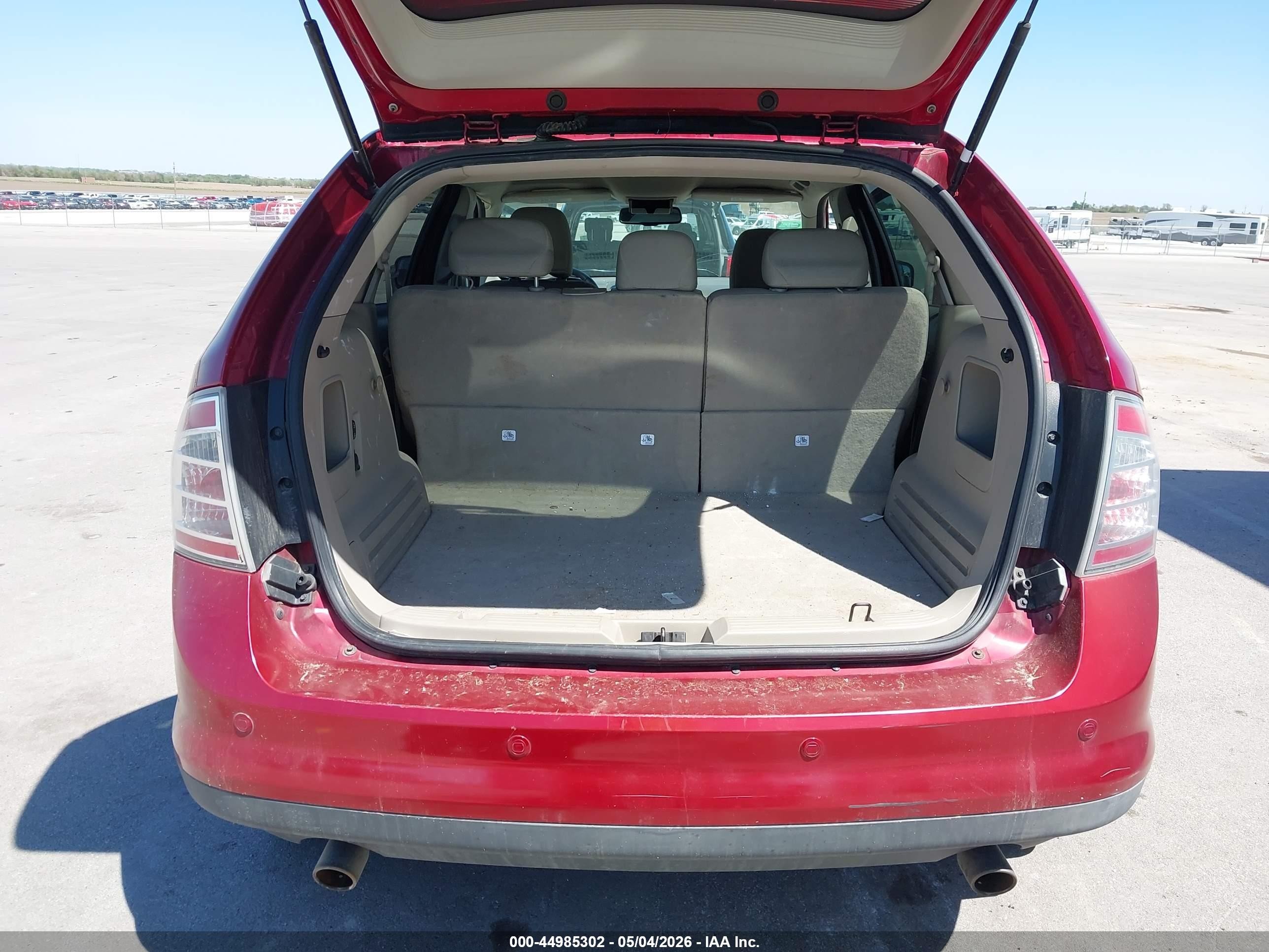 2009 Ford Edge Sel Red vin: 2FMDK38C19BA81237