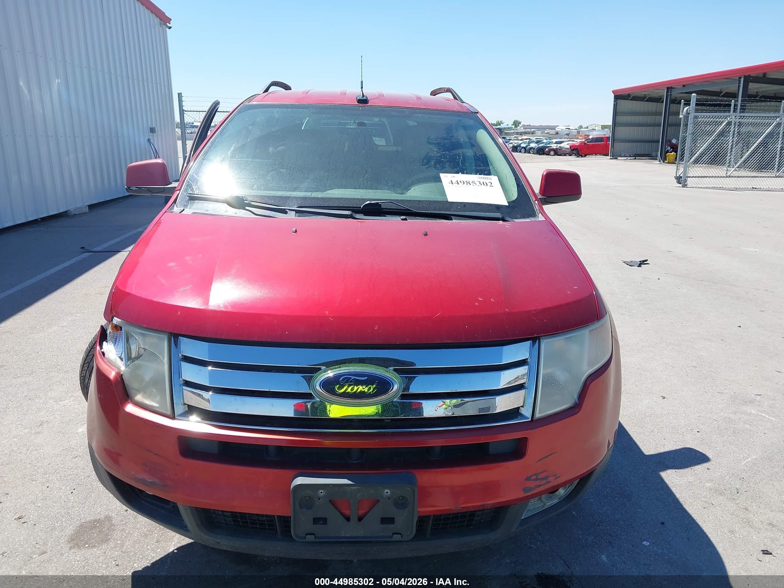 2009 Ford Edge Sel Red vin: 2FMDK38C19BA81237