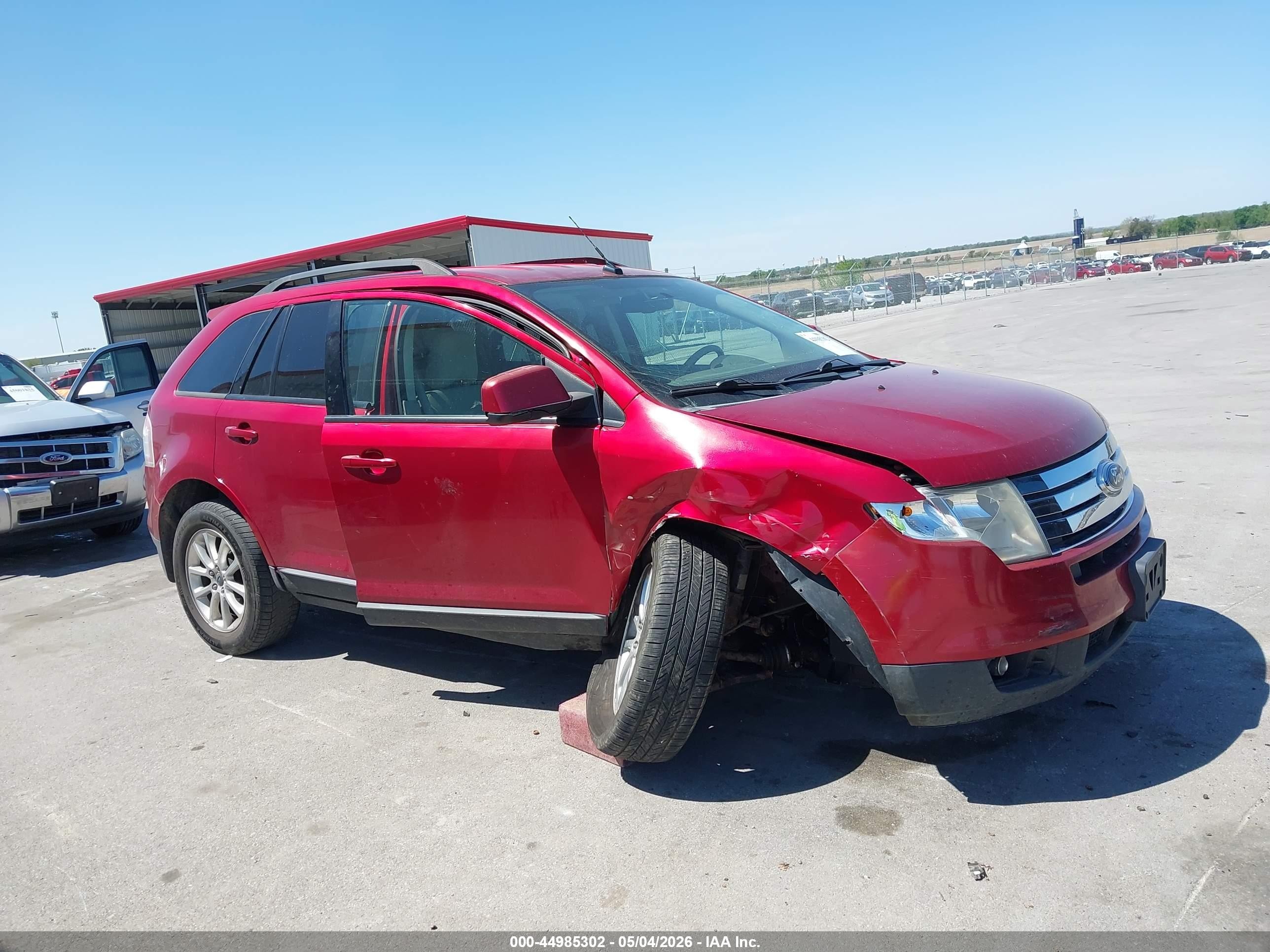 2009 Ford Edge Sel Red vin: 2FMDK38C19BA81237
