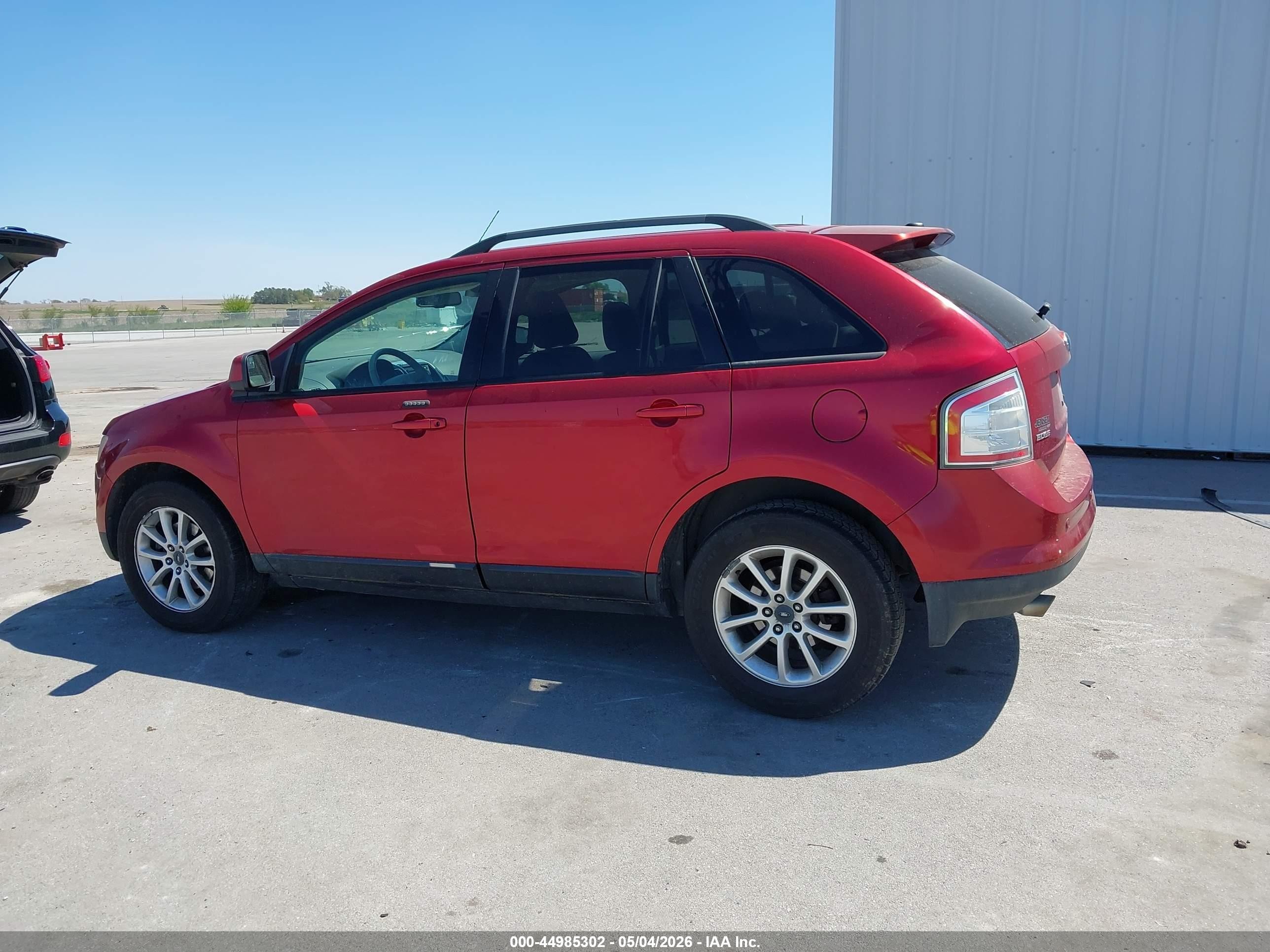 2009 Ford Edge Sel Red vin: 2FMDK38C19BA81237
