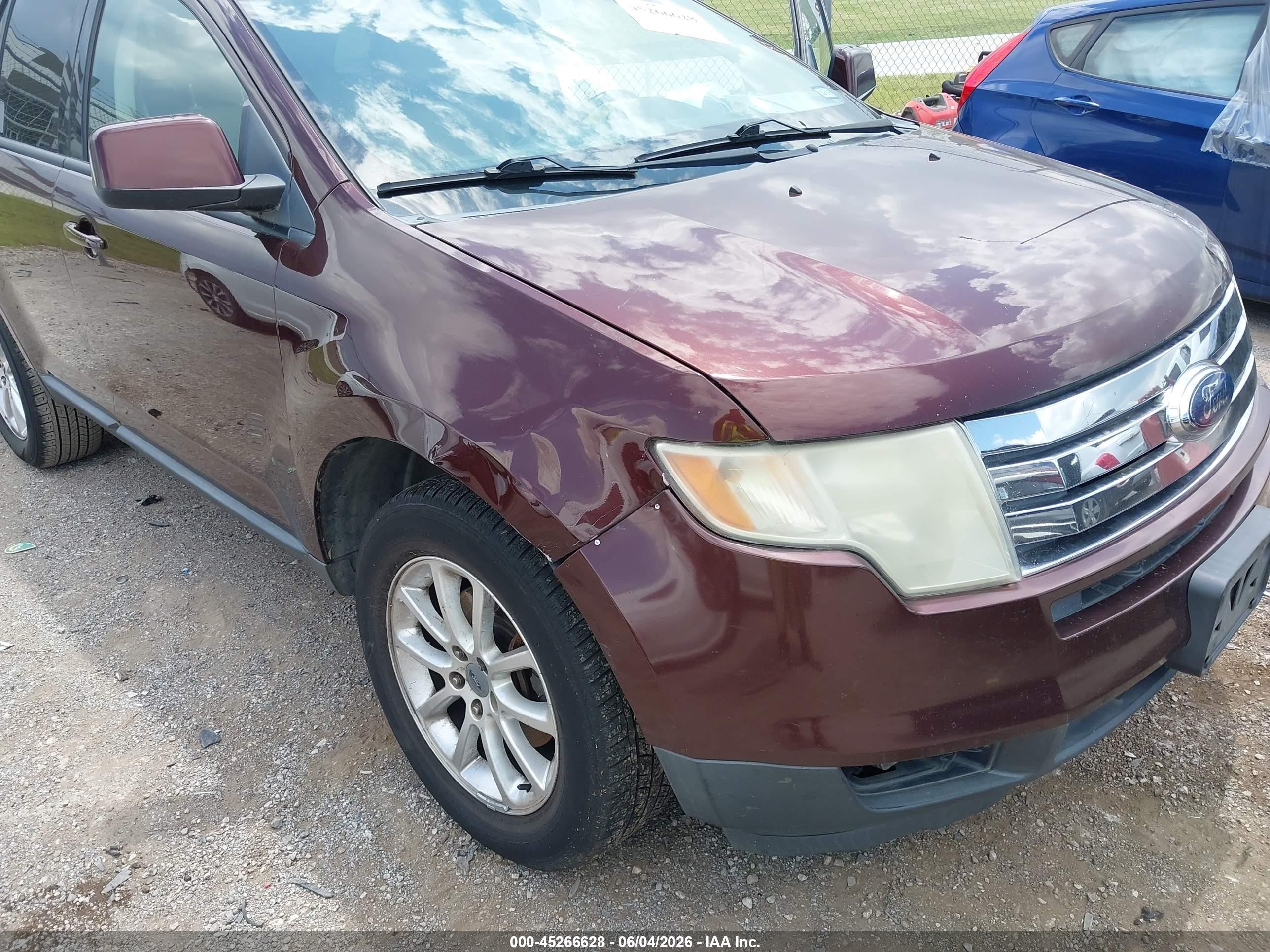 2009 Ford Edge Sel Maroon vin: 2FMDK38C19BA96840