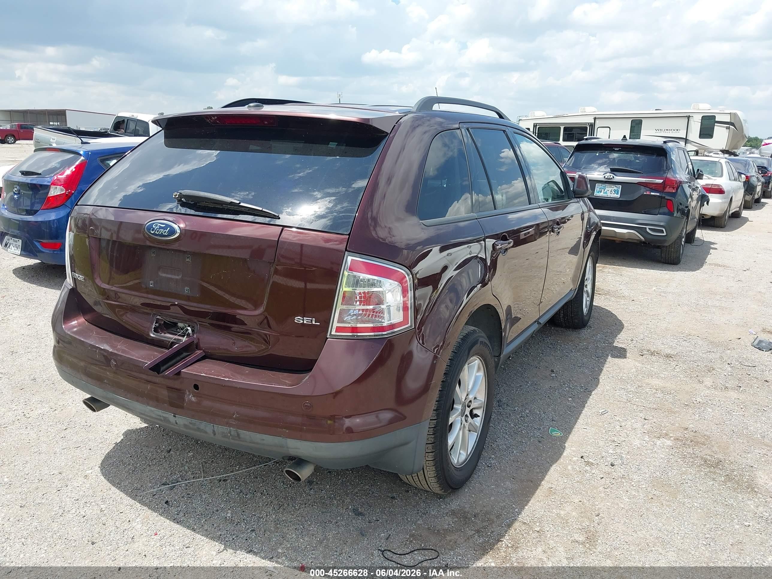 2009 Ford Edge Sel Maroon vin: 2FMDK38C19BA96840