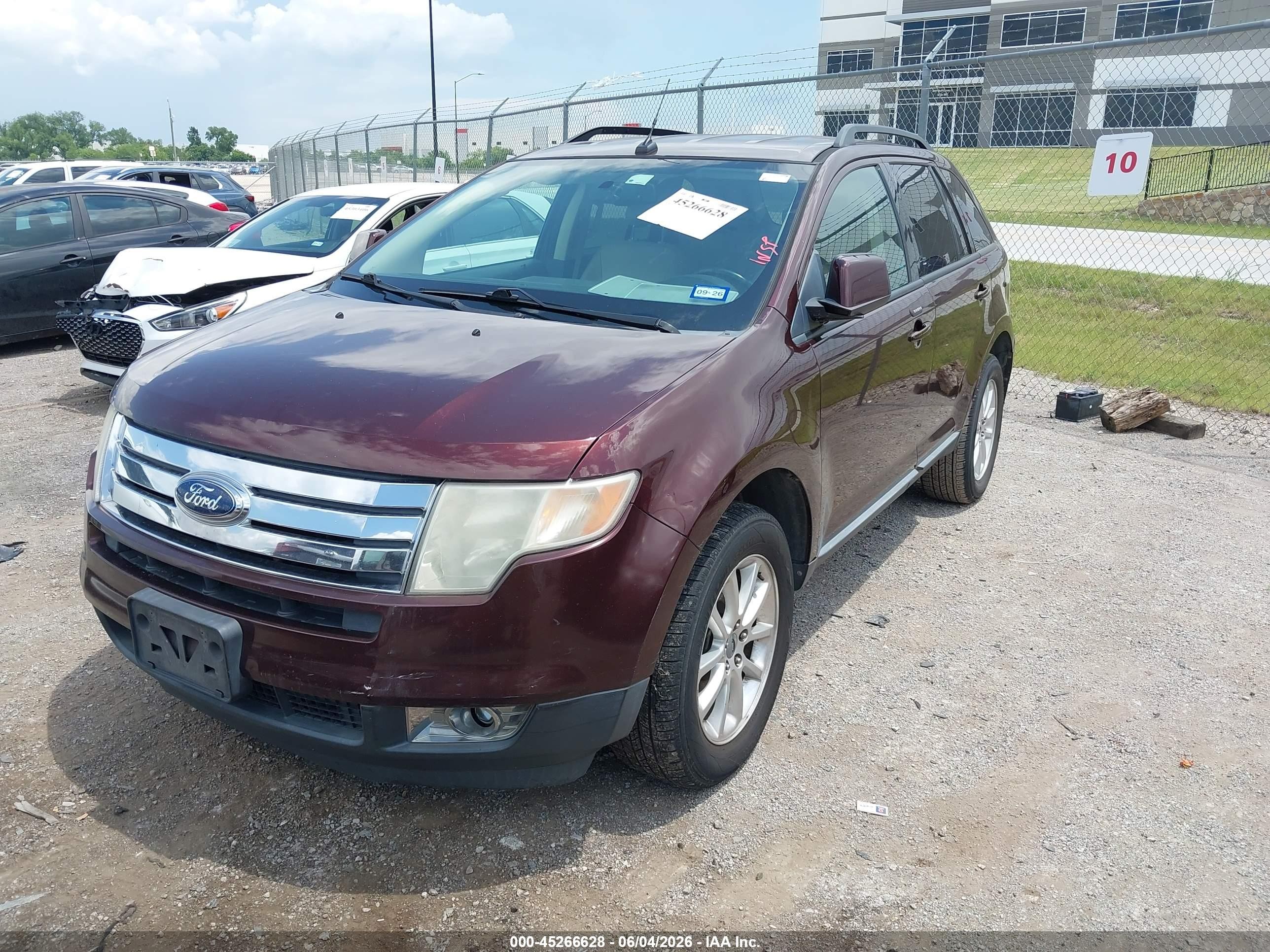 2009 Ford Edge Sel Maroon vin: 2FMDK38C19BA96840