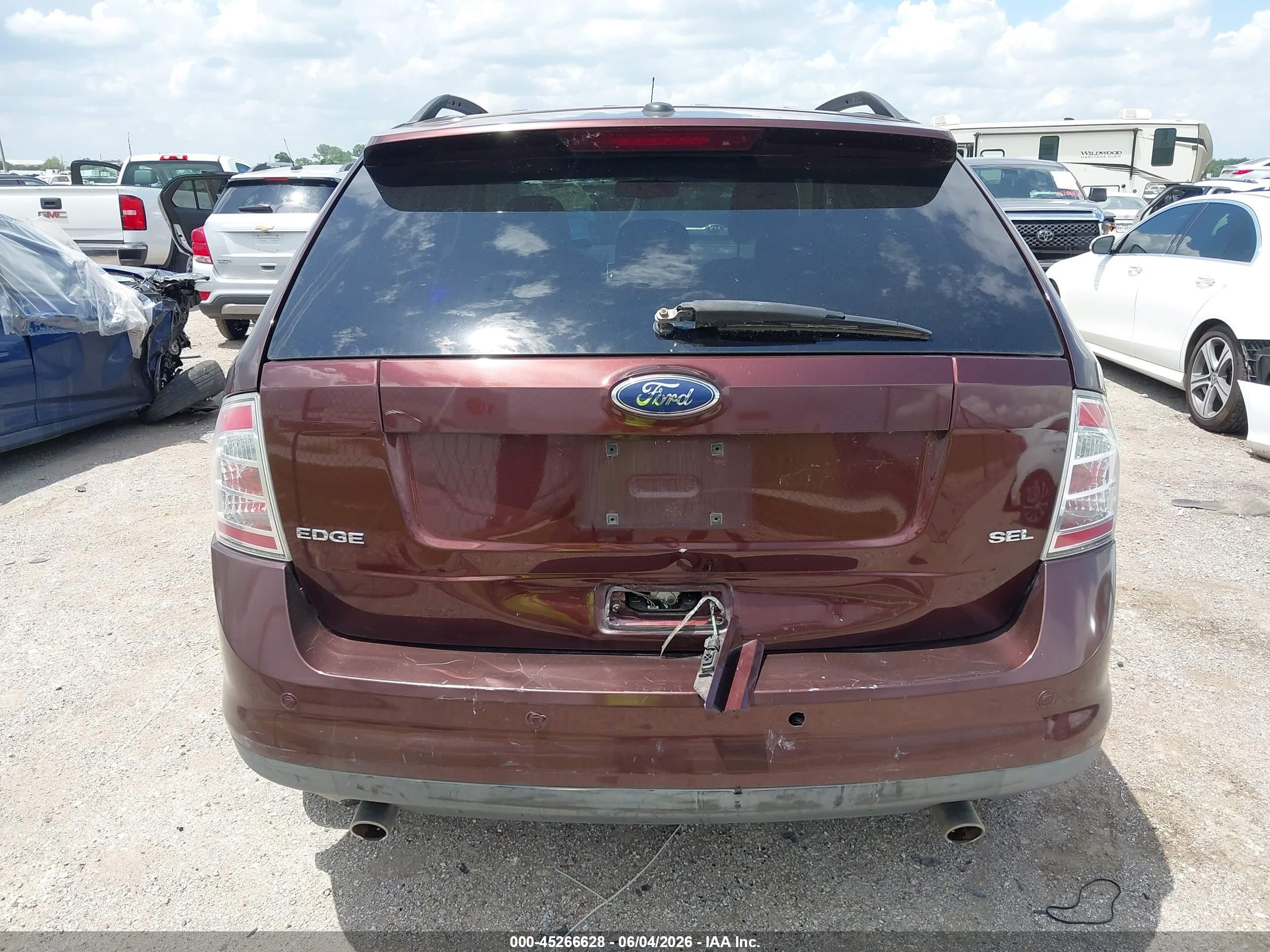 2009 Ford Edge Sel Maroon vin: 2FMDK38C19BA96840